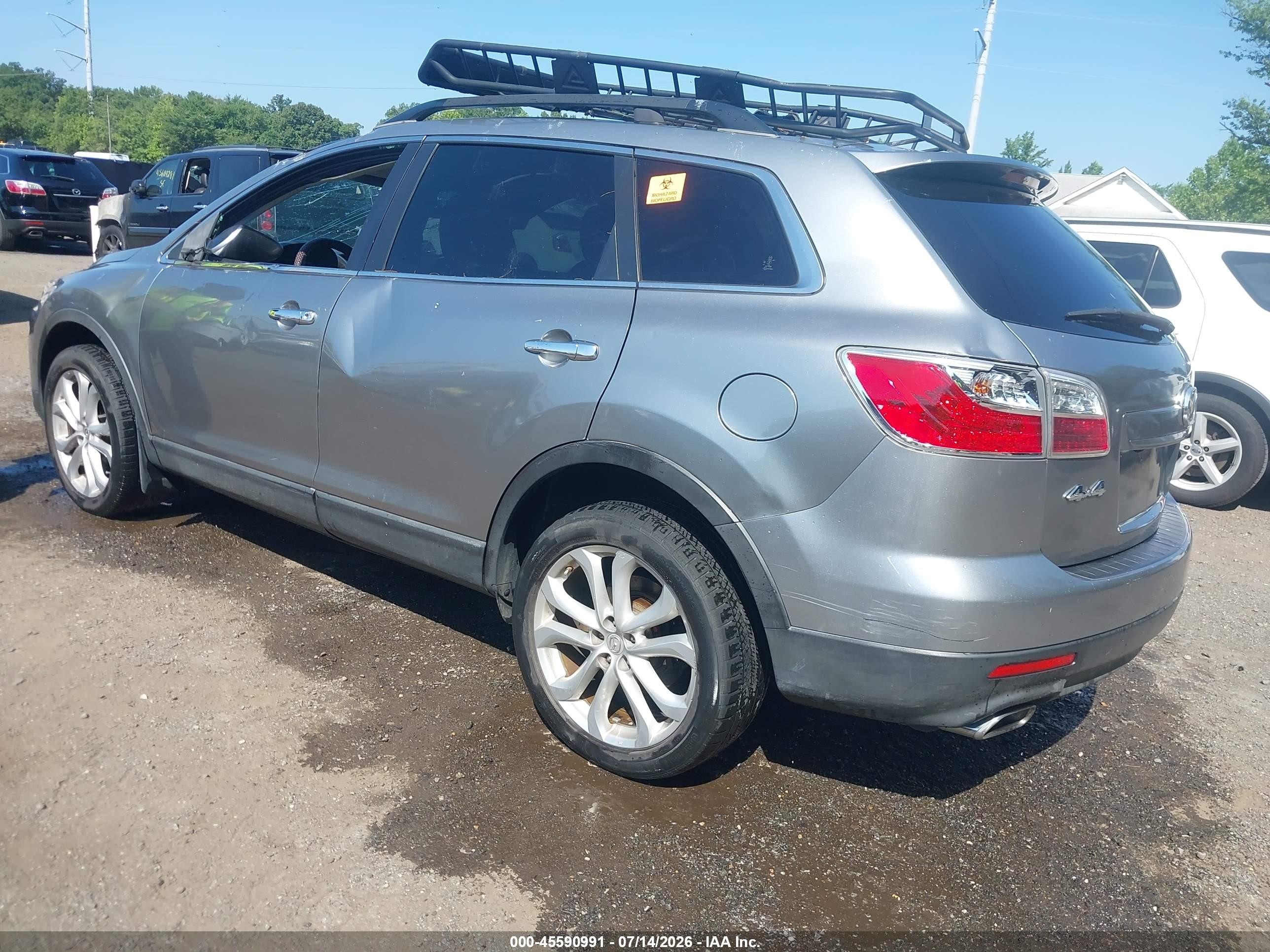 2011 Mazda Cx-9 Grand Touring Gray vin: JM3TB3DV7B0306170