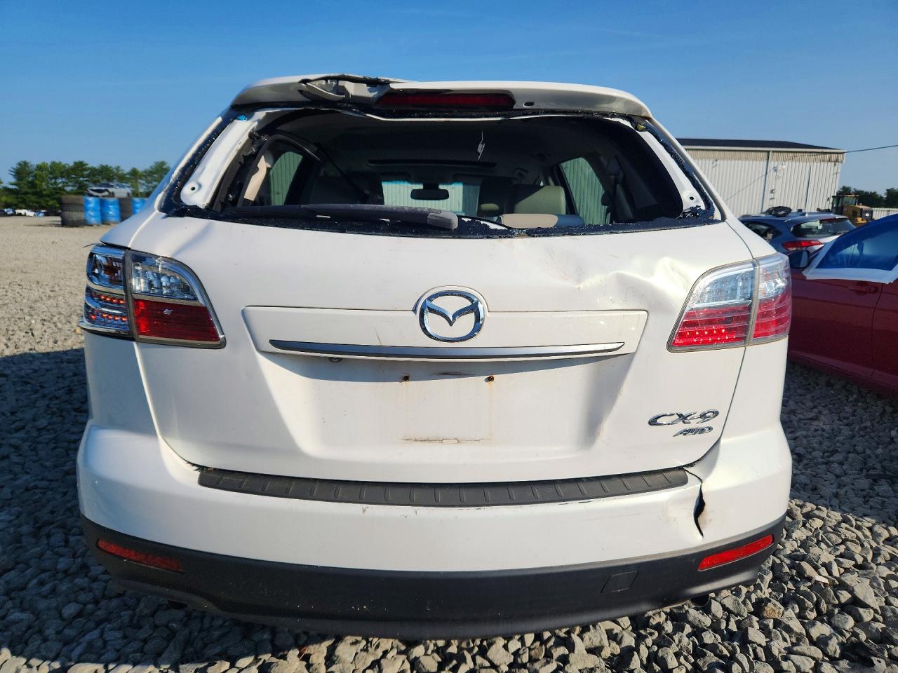 2011 Mazda Cx-9 White vin: JM3TB3DV7B0321607