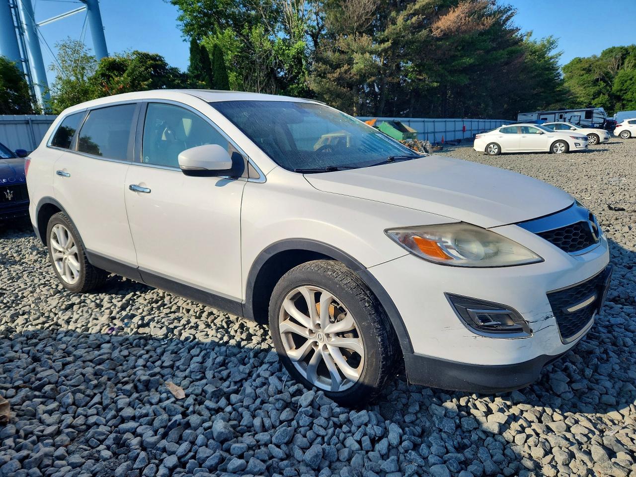 2011 Mazda Cx-9 White vin: JM3TB3DV7B0321607
