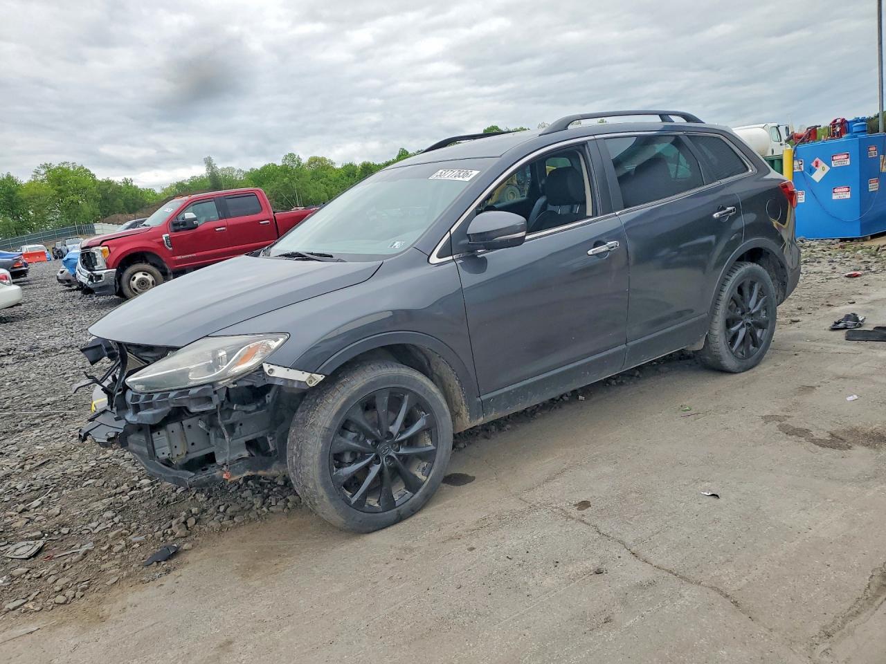 2015 Mazda Cx-9 Grand Touring Charcoal vin: JM3TB3DV7F0465390