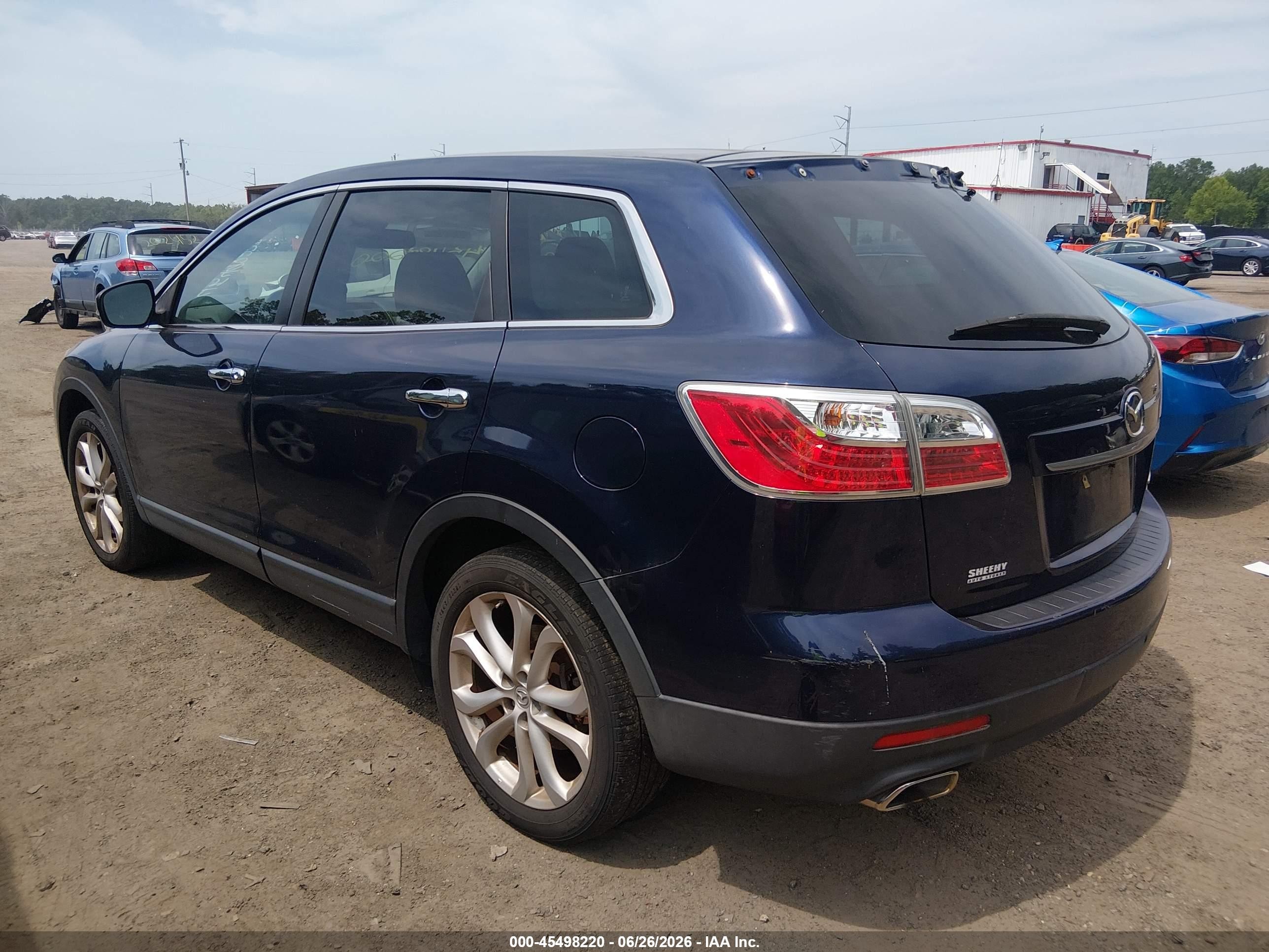 2011 Mazda Cx-9 Grand Touring Blue vin: JM3TB3DV8B0313208