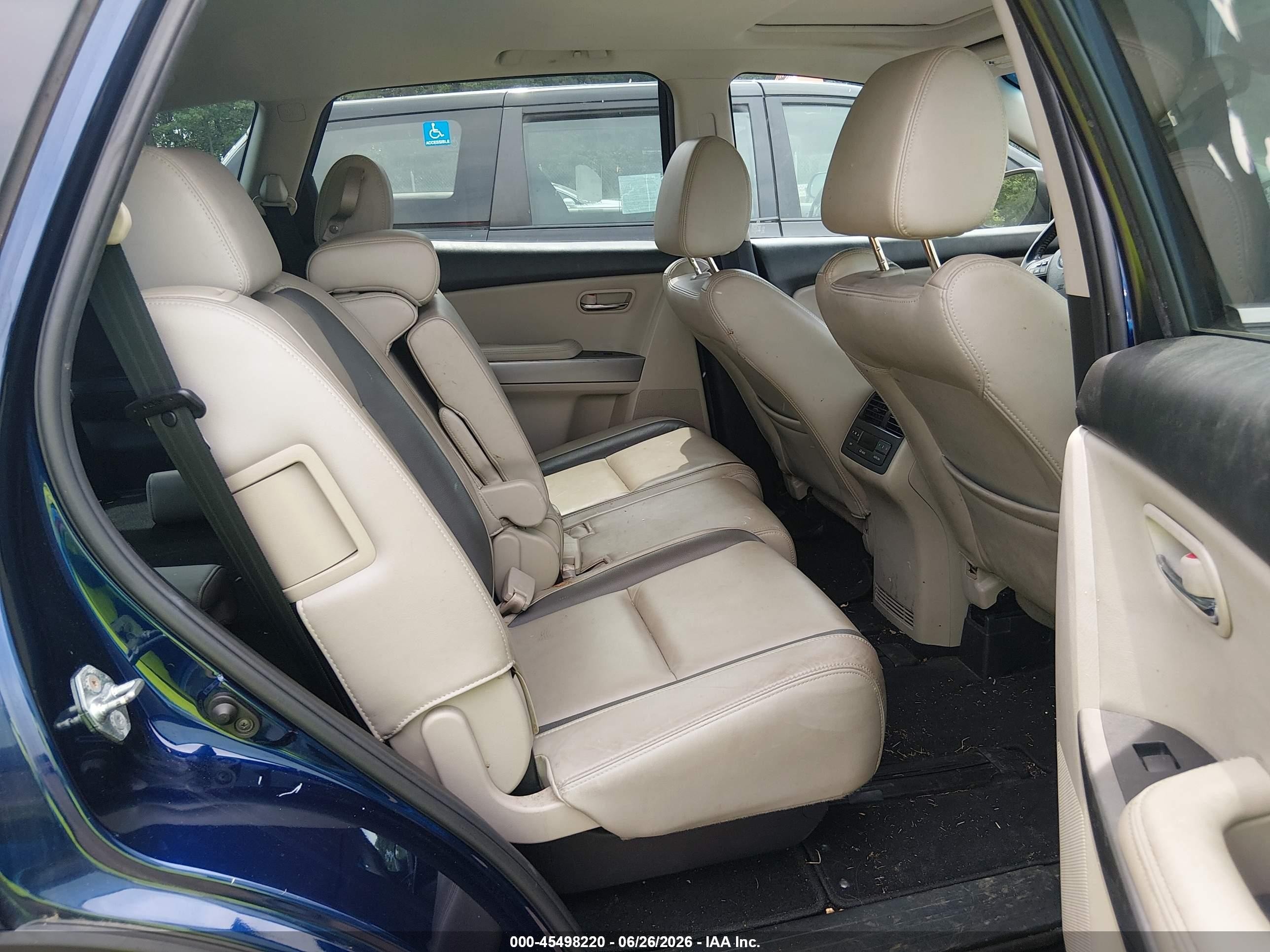 2011 Mazda Cx-9 Grand Touring Blue vin: JM3TB3DV8B0313208