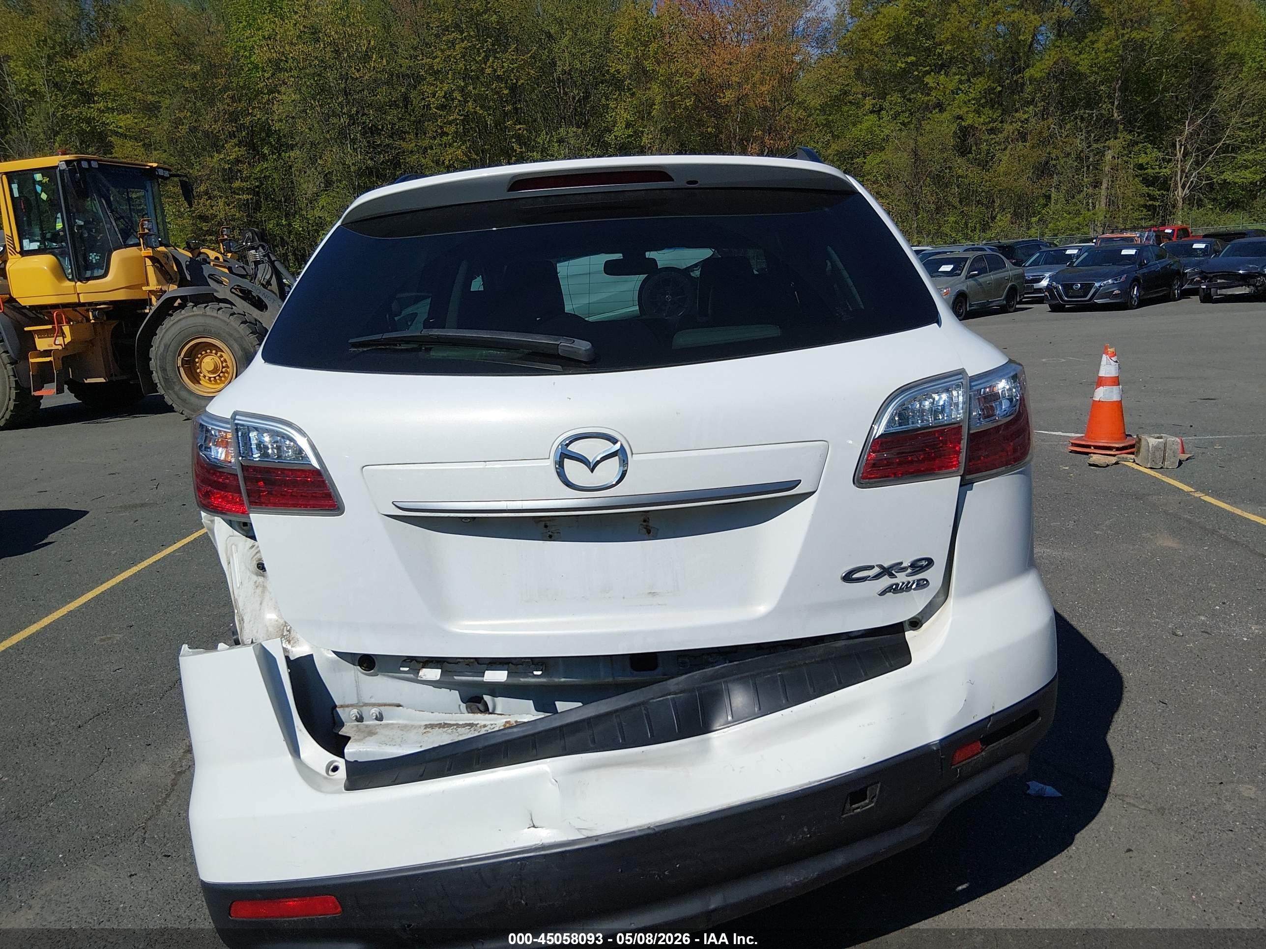 2011 Mazda Cx-9 Grand Touring White vin: JM3TB3DV8B0327903
