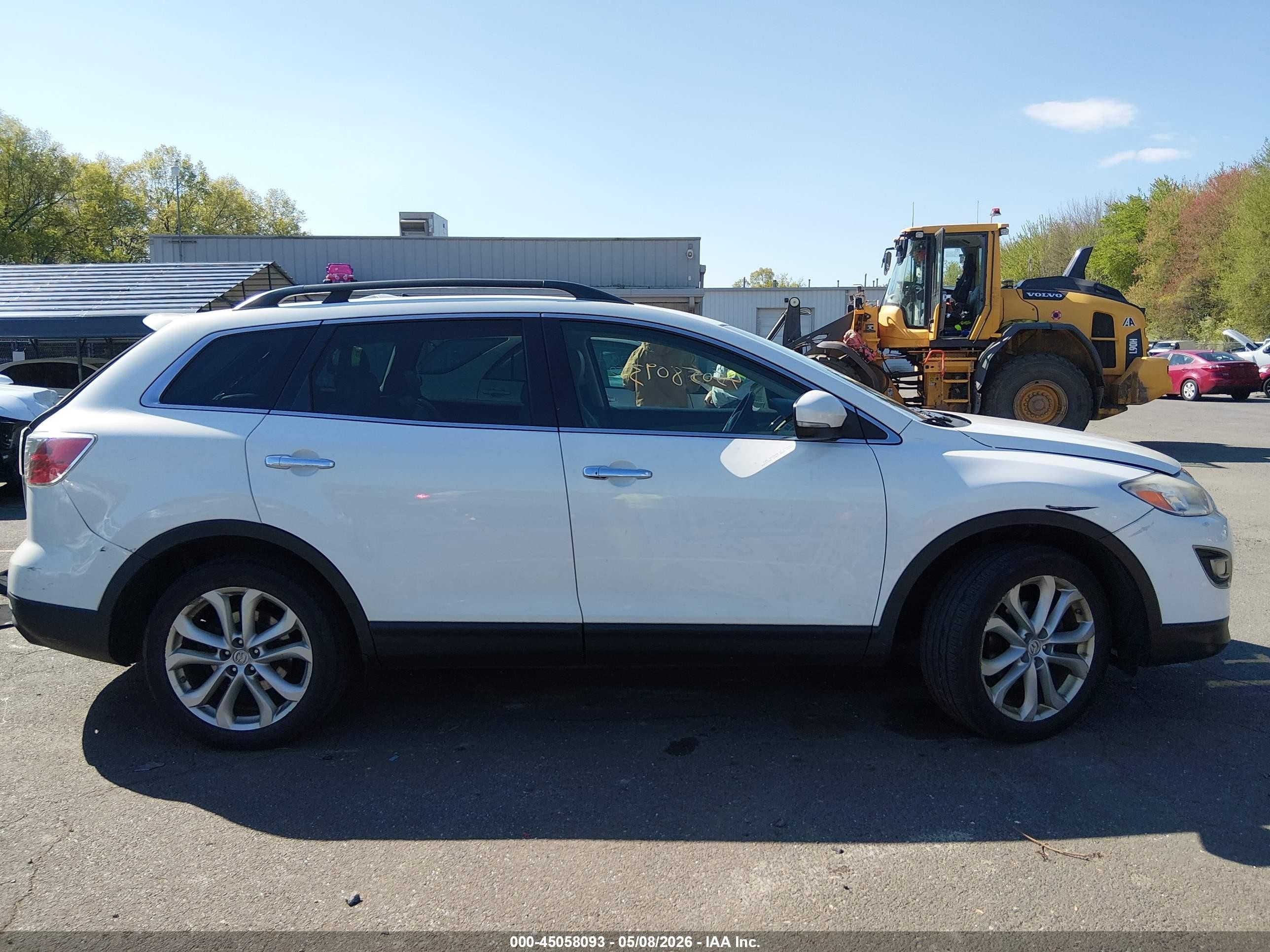 2011 Mazda Cx-9 Grand Touring White vin: JM3TB3DV8B0327903