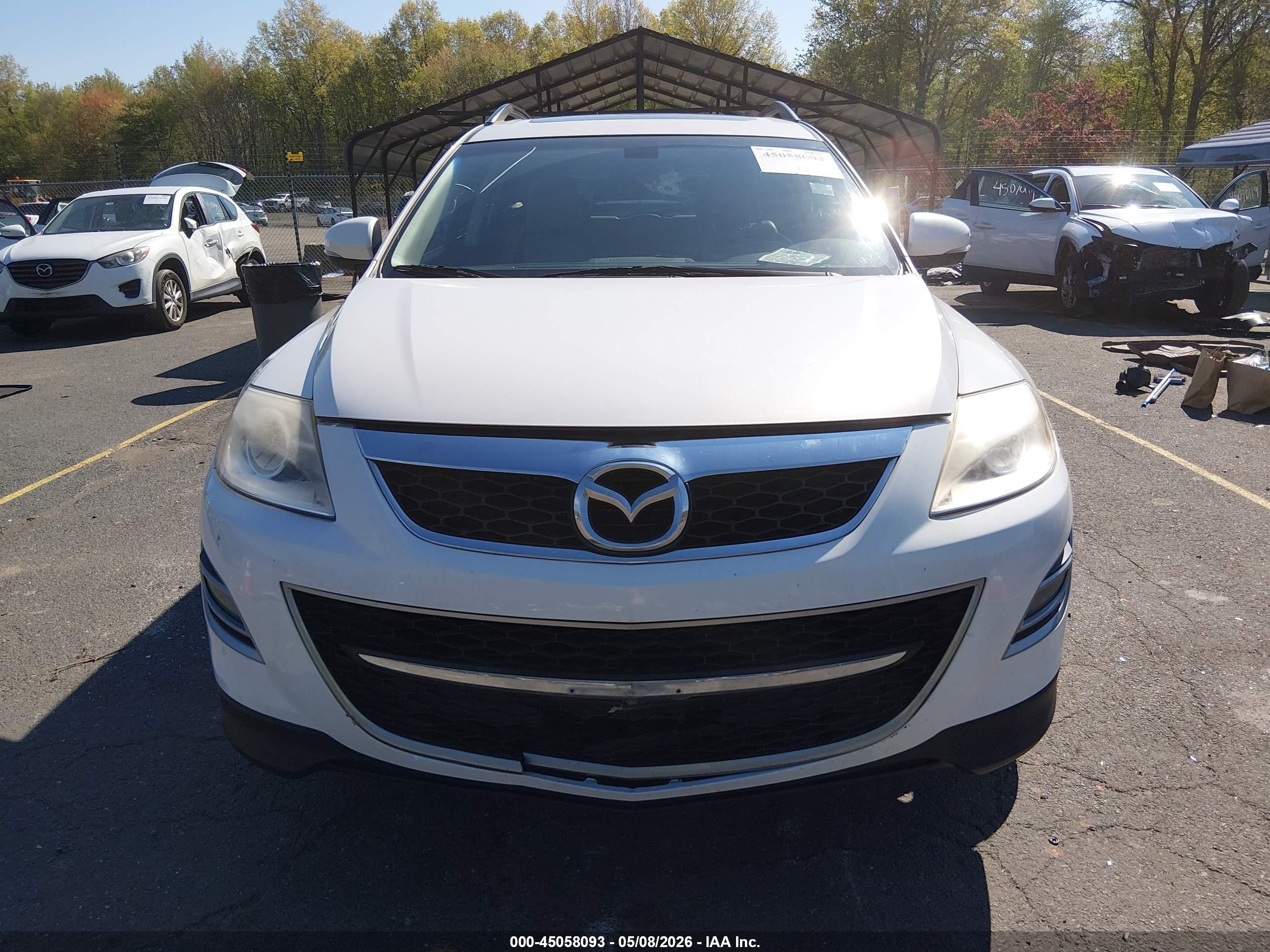 2011 Mazda Cx-9 Grand Touring White vin: JM3TB3DV8B0327903