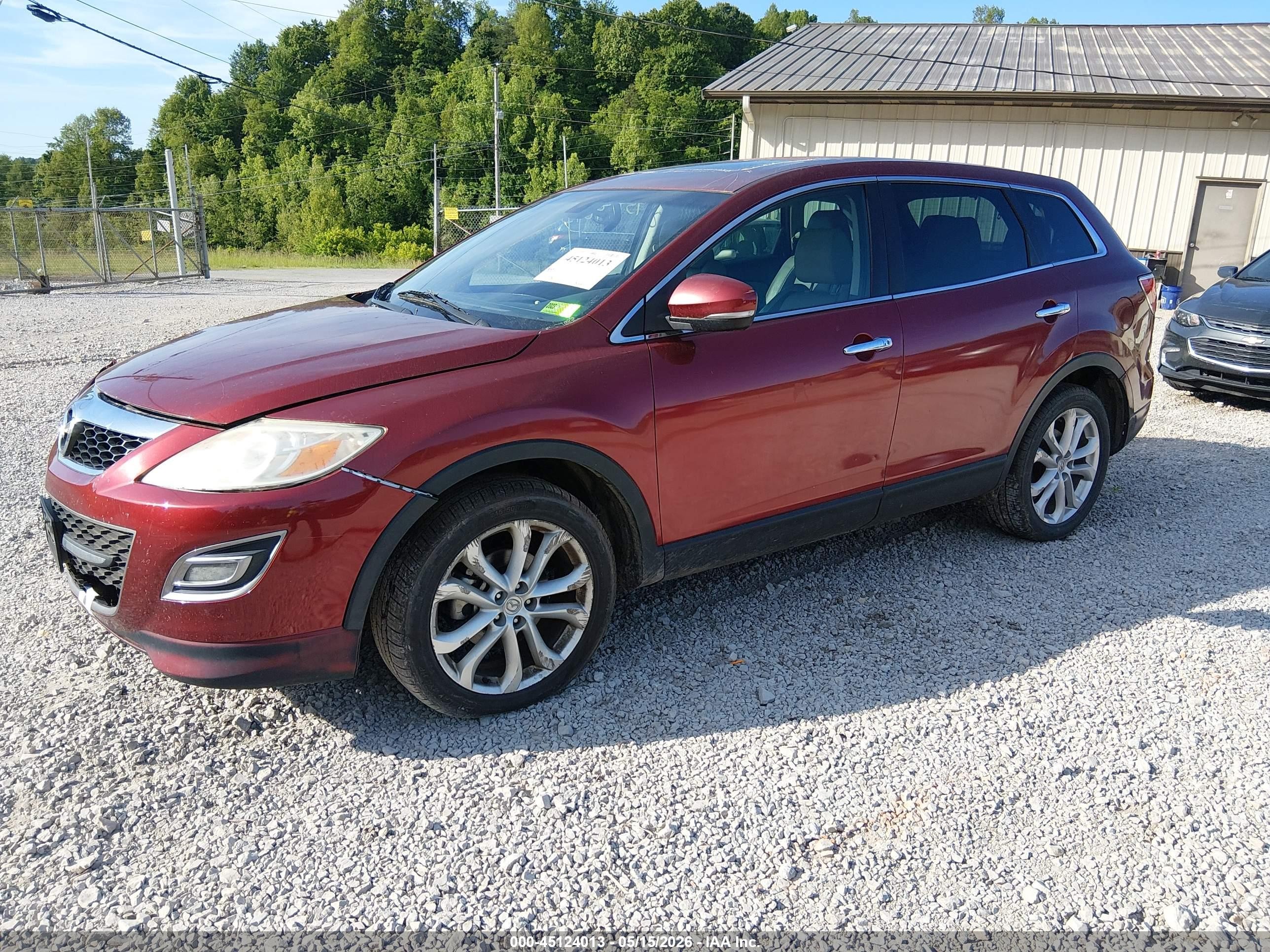 2012 Mazda Cx-9 Grand Touring Red vin: JM3TB3DV8C0339910