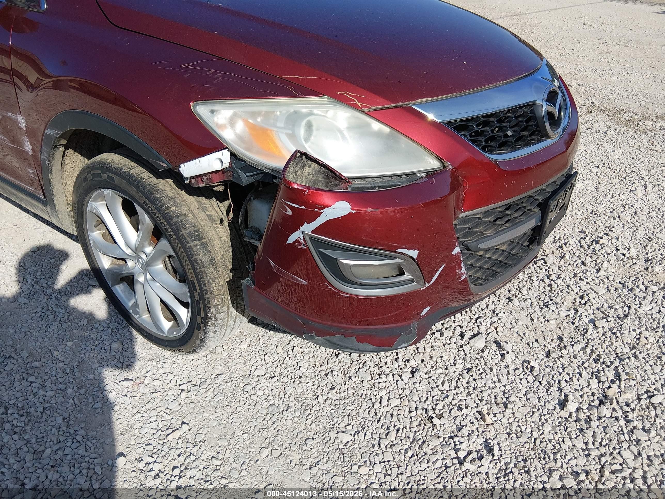 2012 Mazda Cx-9 Grand Touring Red vin: JM3TB3DV8C0339910