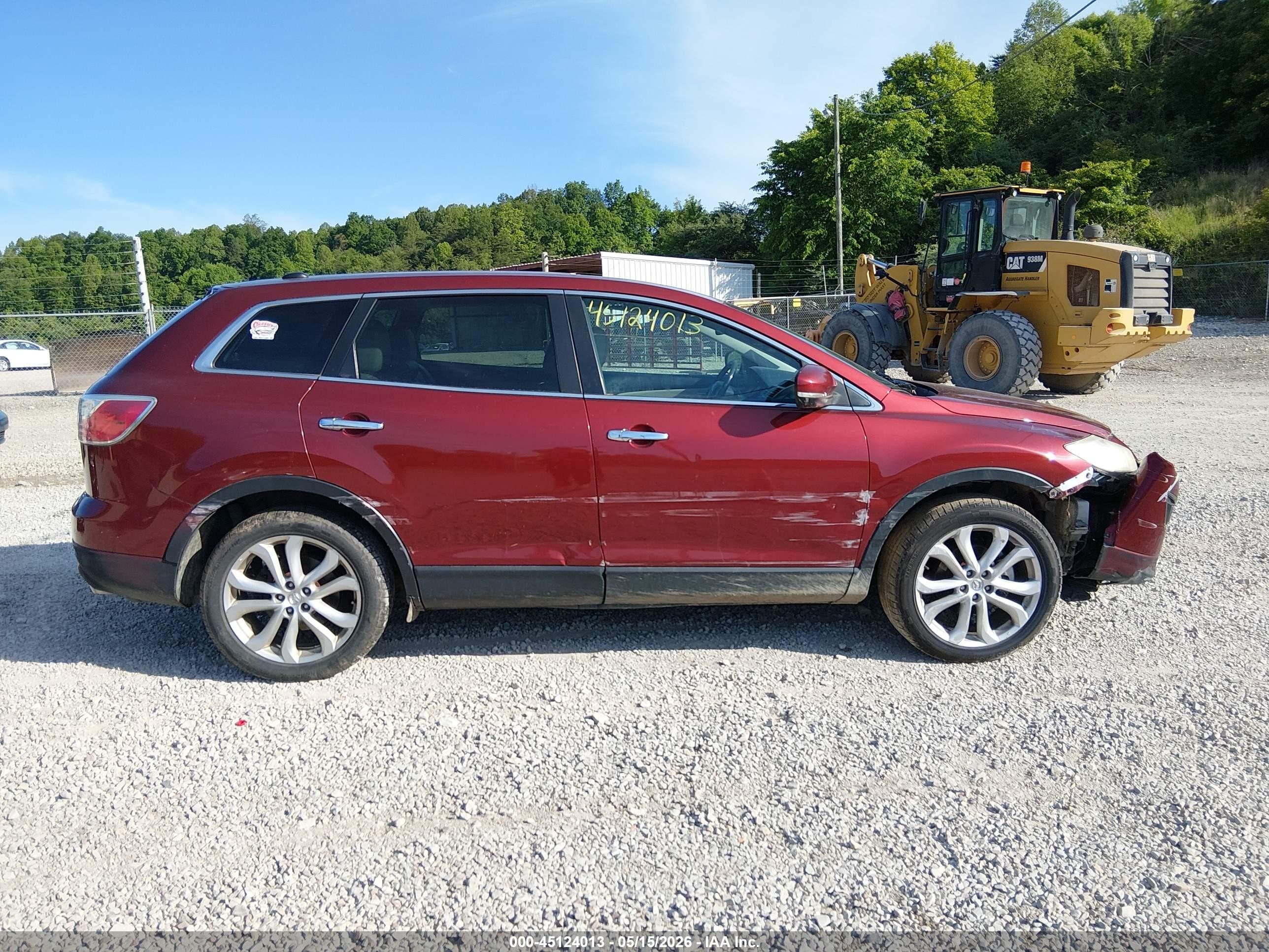 2012 Mazda Cx-9 Grand Touring Red vin: JM3TB3DV8C0339910
