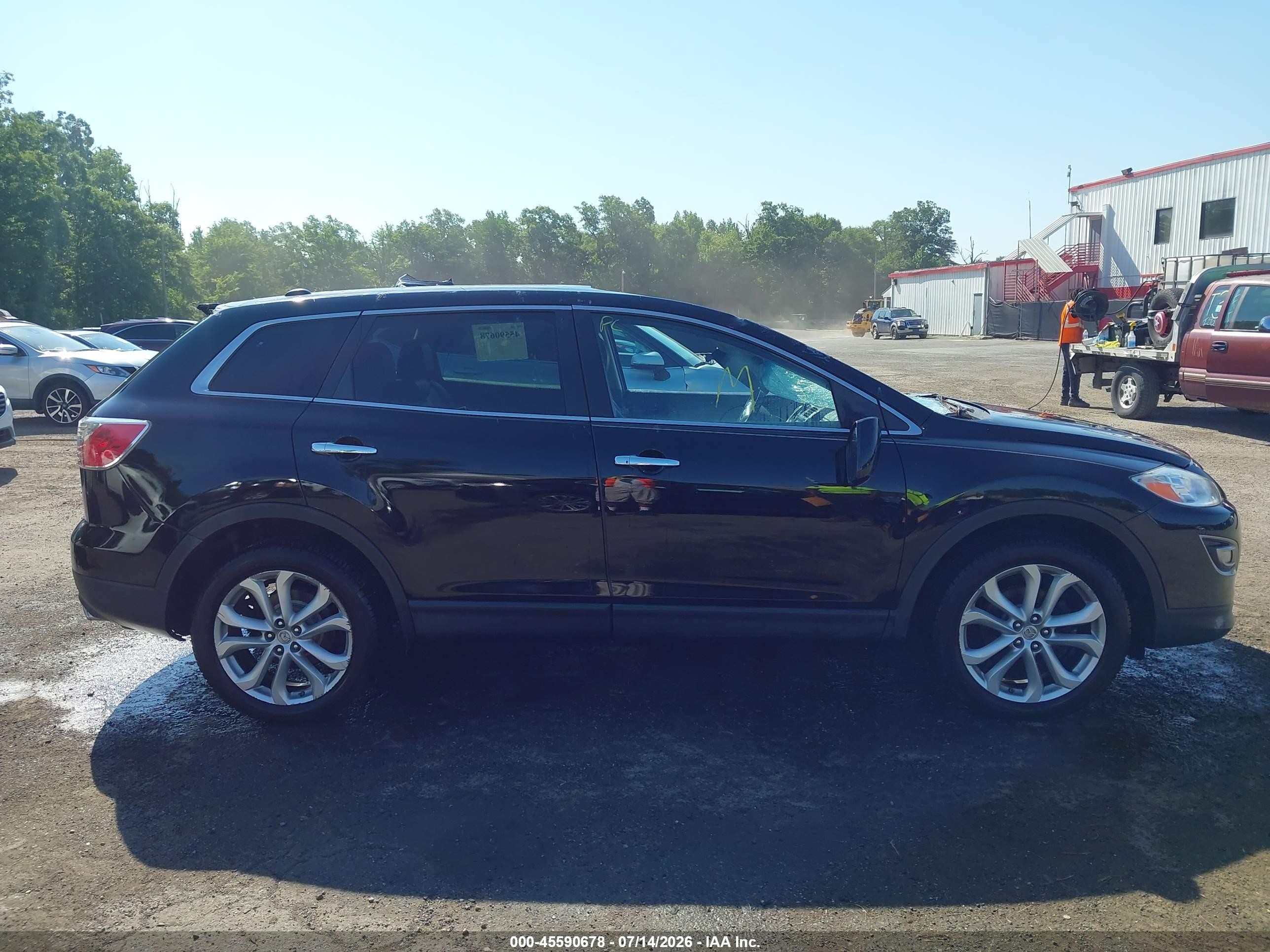 2012 Mazda Cx-9 Grand Touring Black vin: JM3TB3DV8C0346761