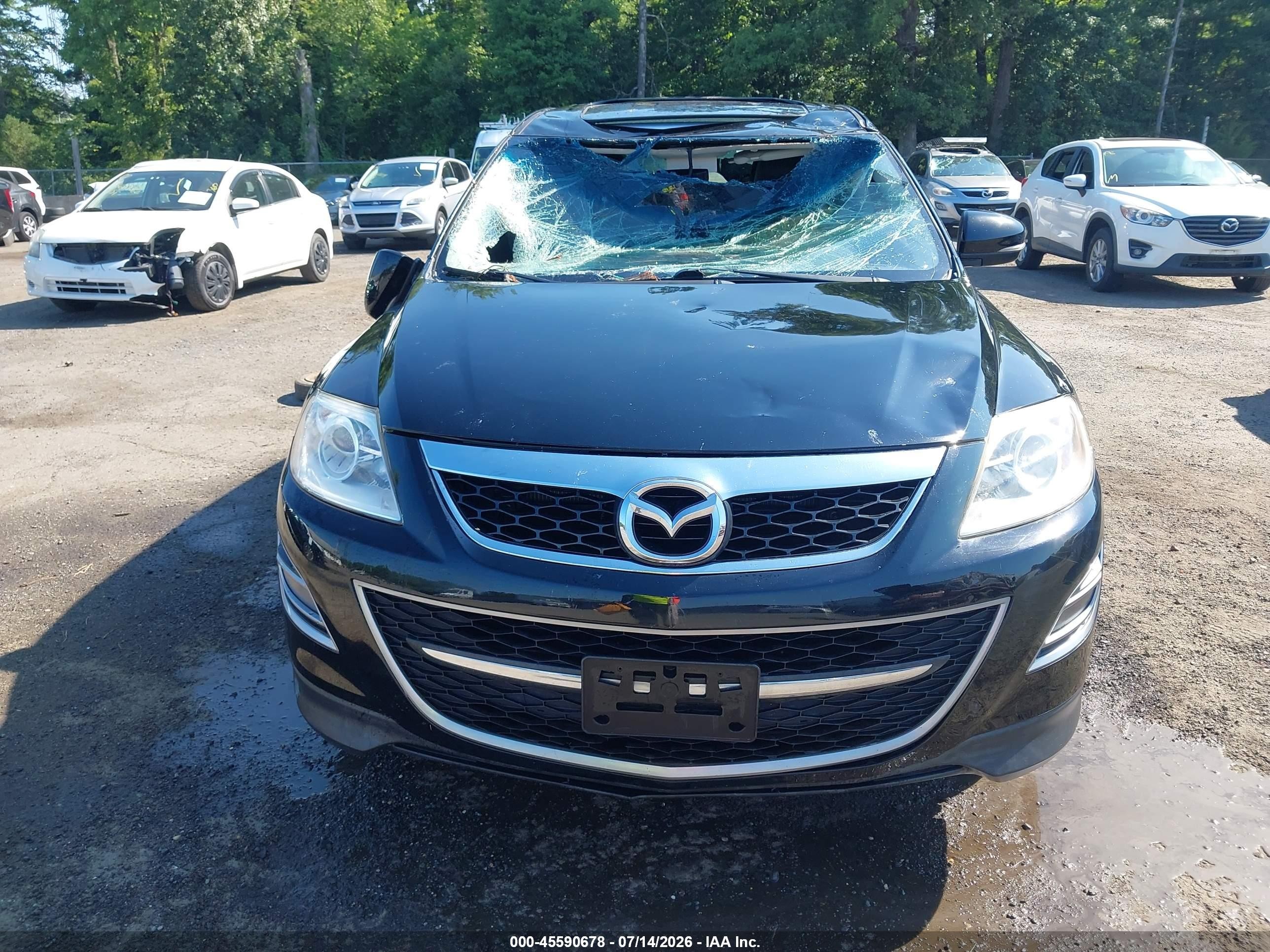 2012 Mazda Cx-9 Grand Touring Black vin: JM3TB3DV8C0346761