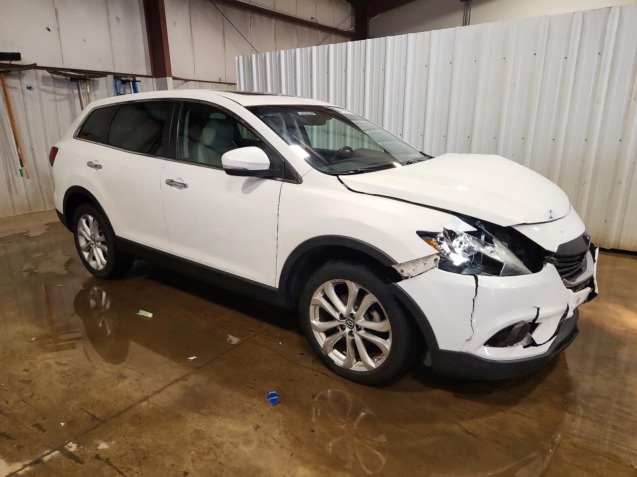 2013 Mazda Cx-9 Grand Touring White vin: JM3TB3DV8D0412680