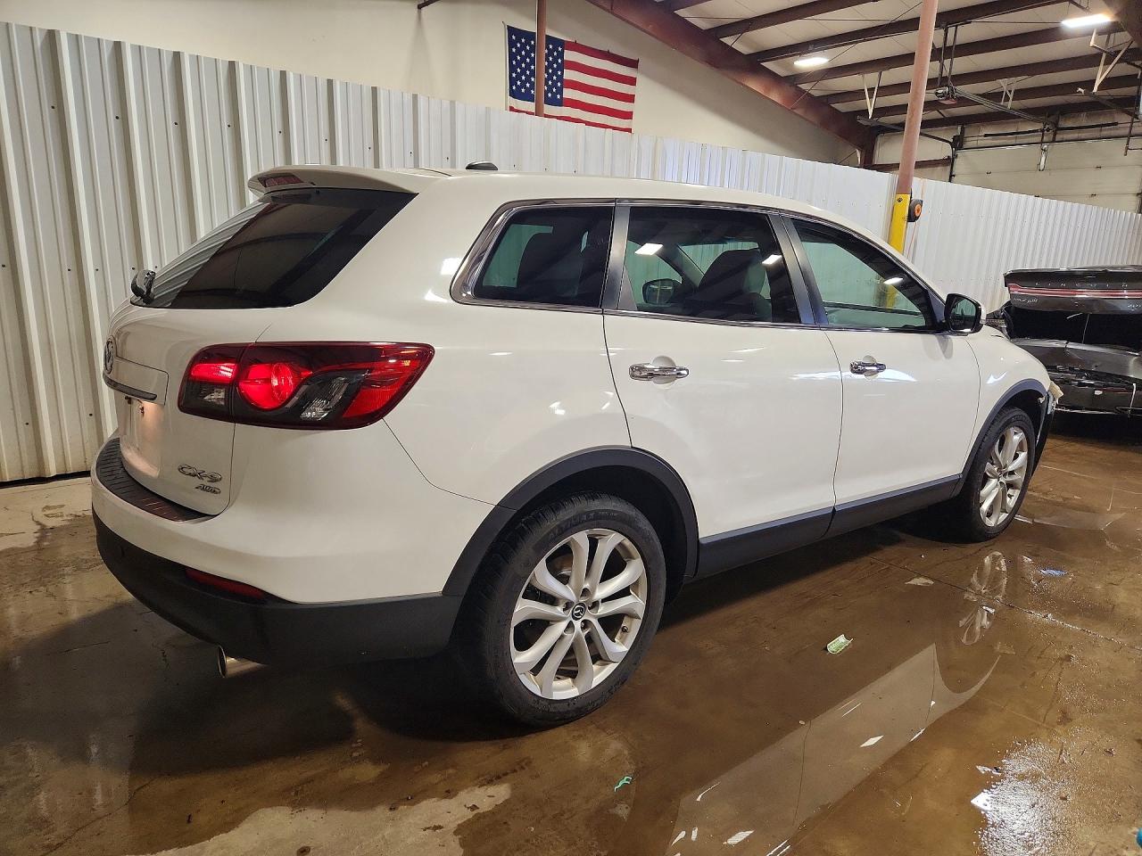 2013 Mazda Cx-9 Grand Touring White vin: JM3TB3DV8D0412680
