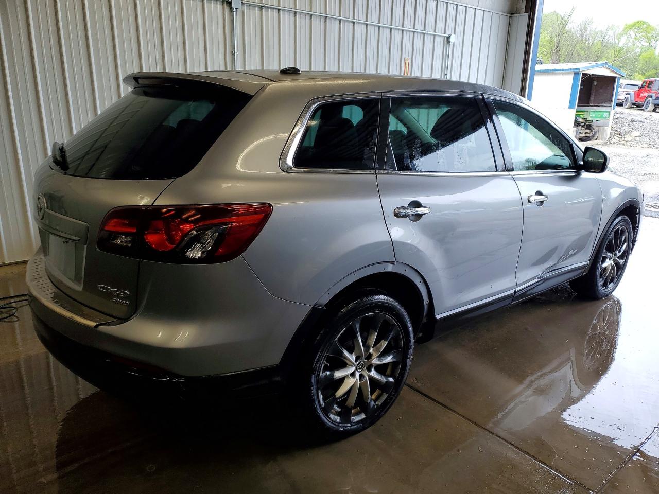 2014 Mazda Cx-9 Grand Touring Silver vin: JM3TB3DV8E0443140