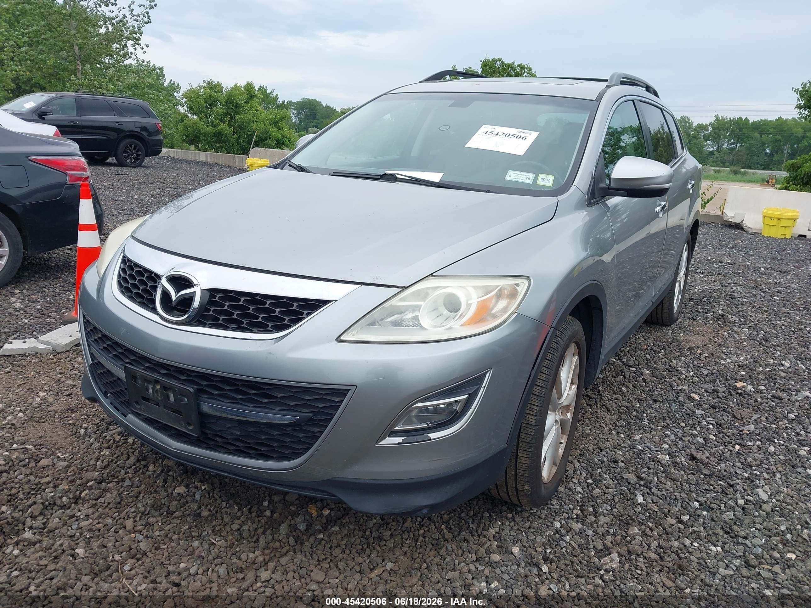 2011 Mazda Cx-9 Grand Touring Silver vin: JM3TB3DV9B0319468
