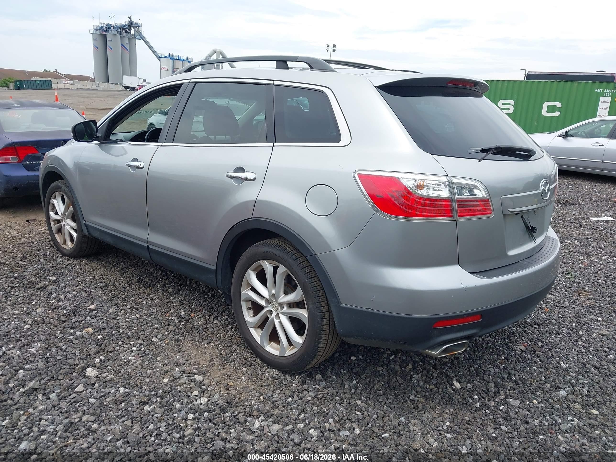 2011 Mazda Cx-9 Grand Touring Silver vin: JM3TB3DV9B0319468