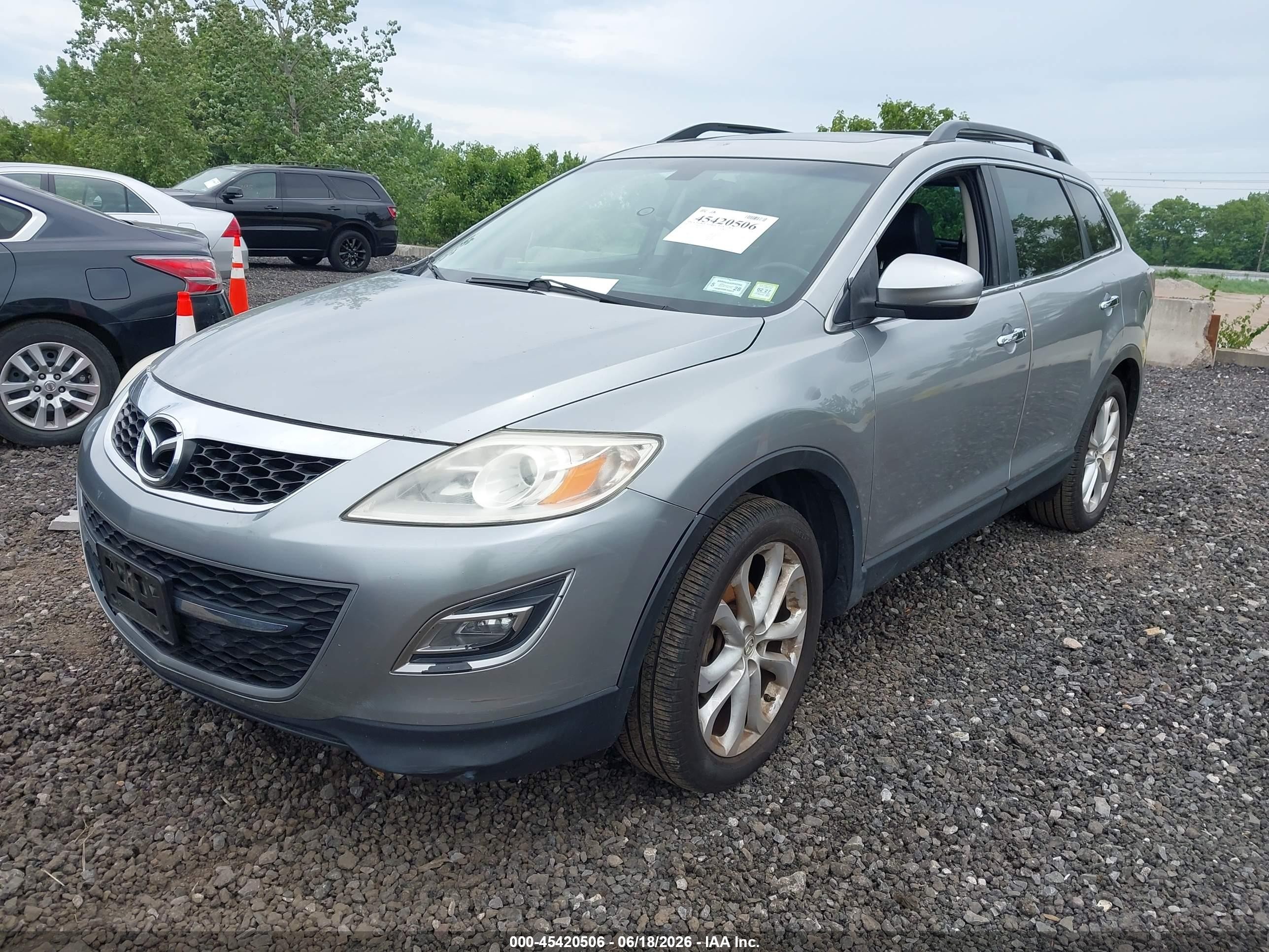 2011 Mazda Cx-9 Grand Touring Silver vin: JM3TB3DV9B0319468