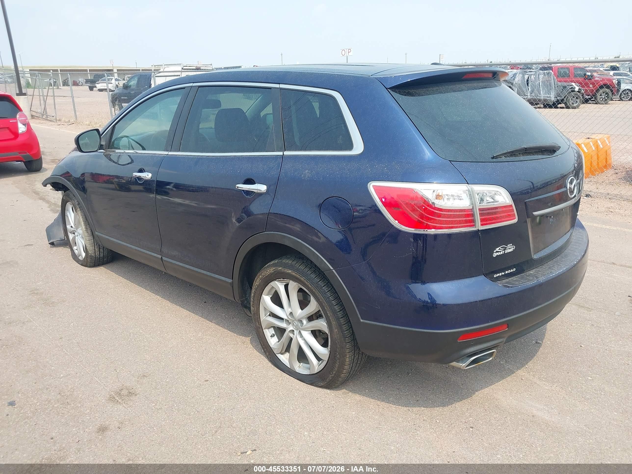 2011 Mazda Cx-9 Grand Touring Blue vin: JM3TB3DV9B0325030