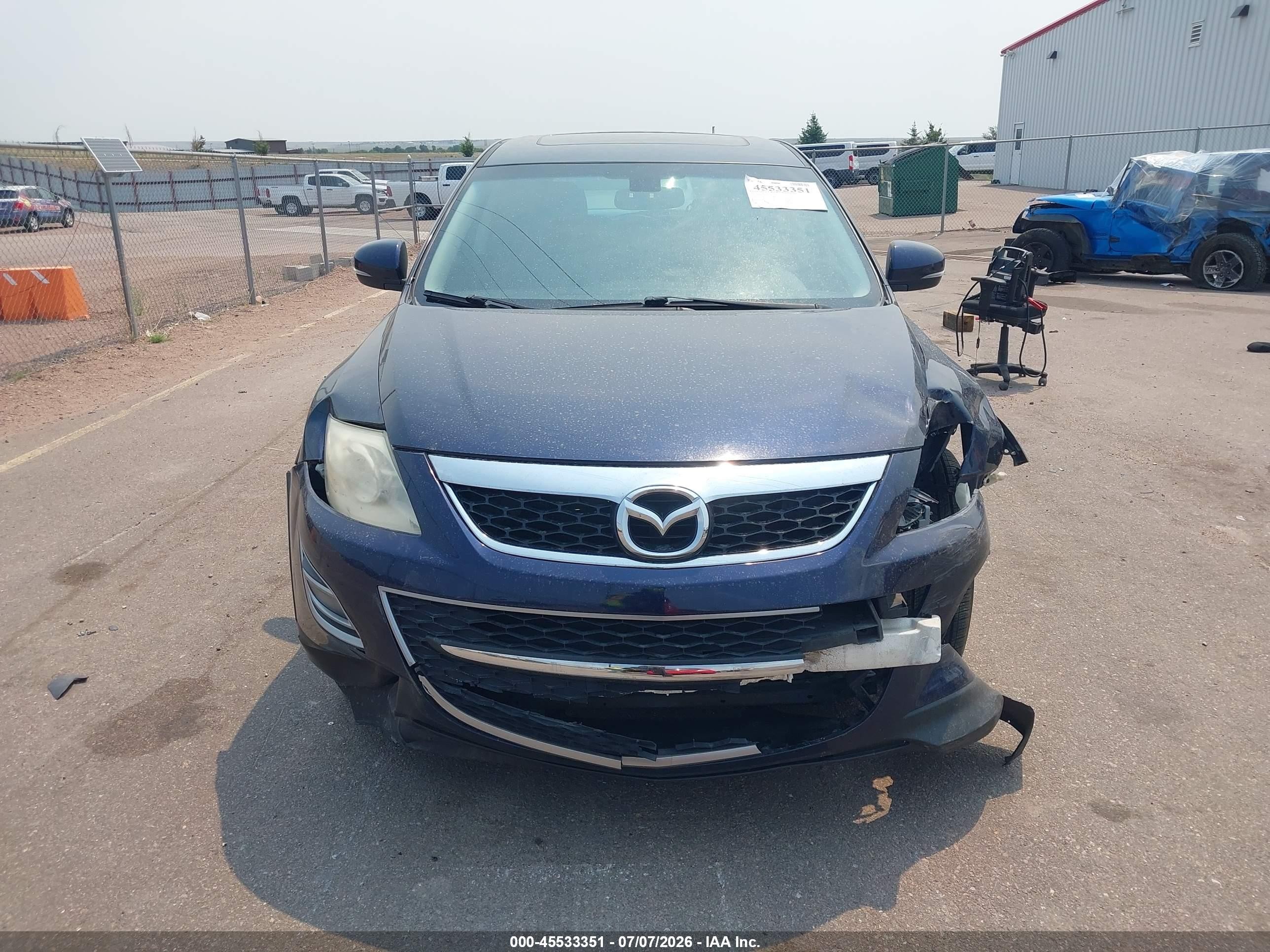 2011 Mazda Cx-9 Grand Touring Blue vin: JM3TB3DV9B0325030