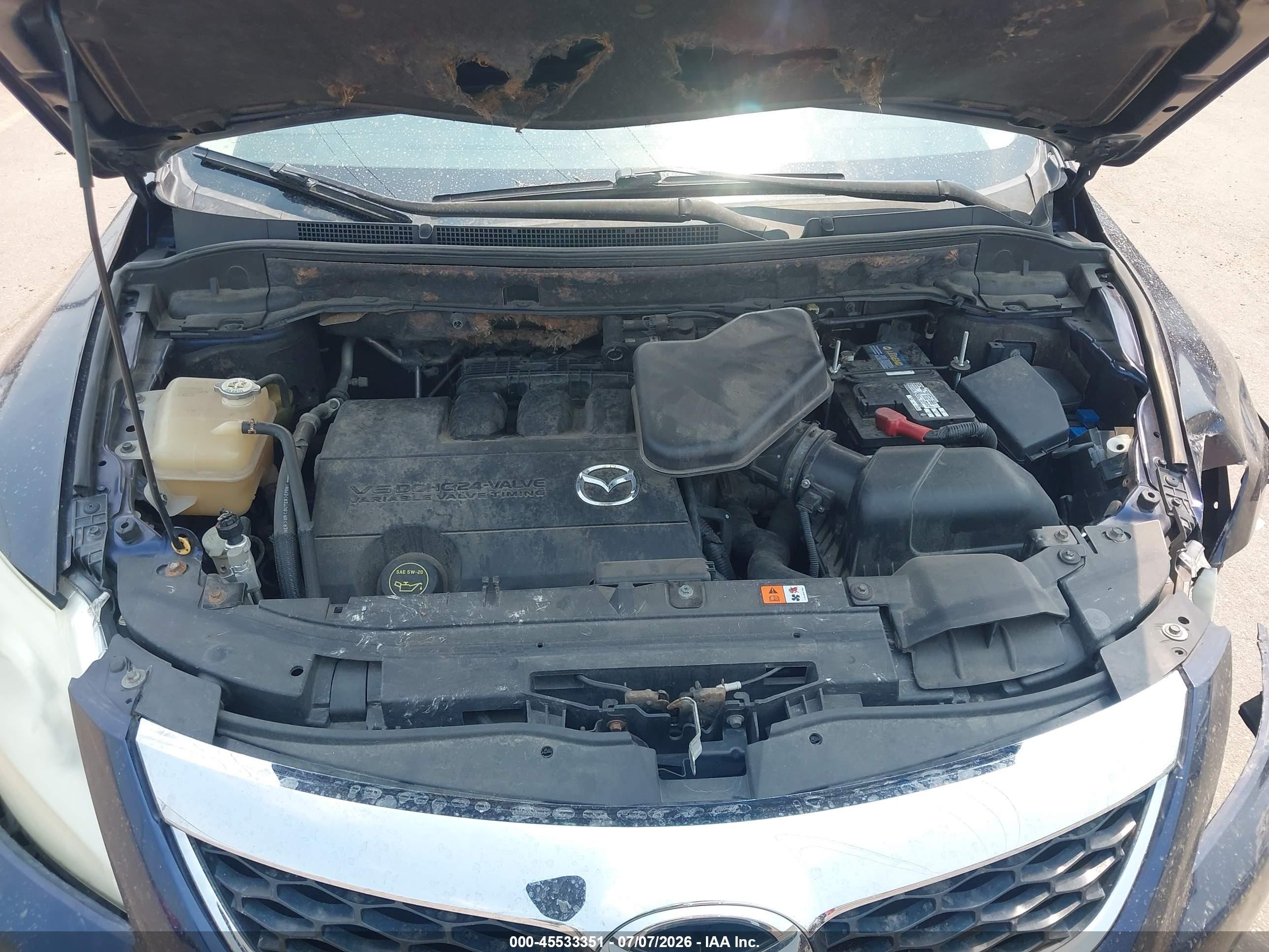 2011 Mazda Cx-9 Grand Touring Blue vin: JM3TB3DV9B0325030