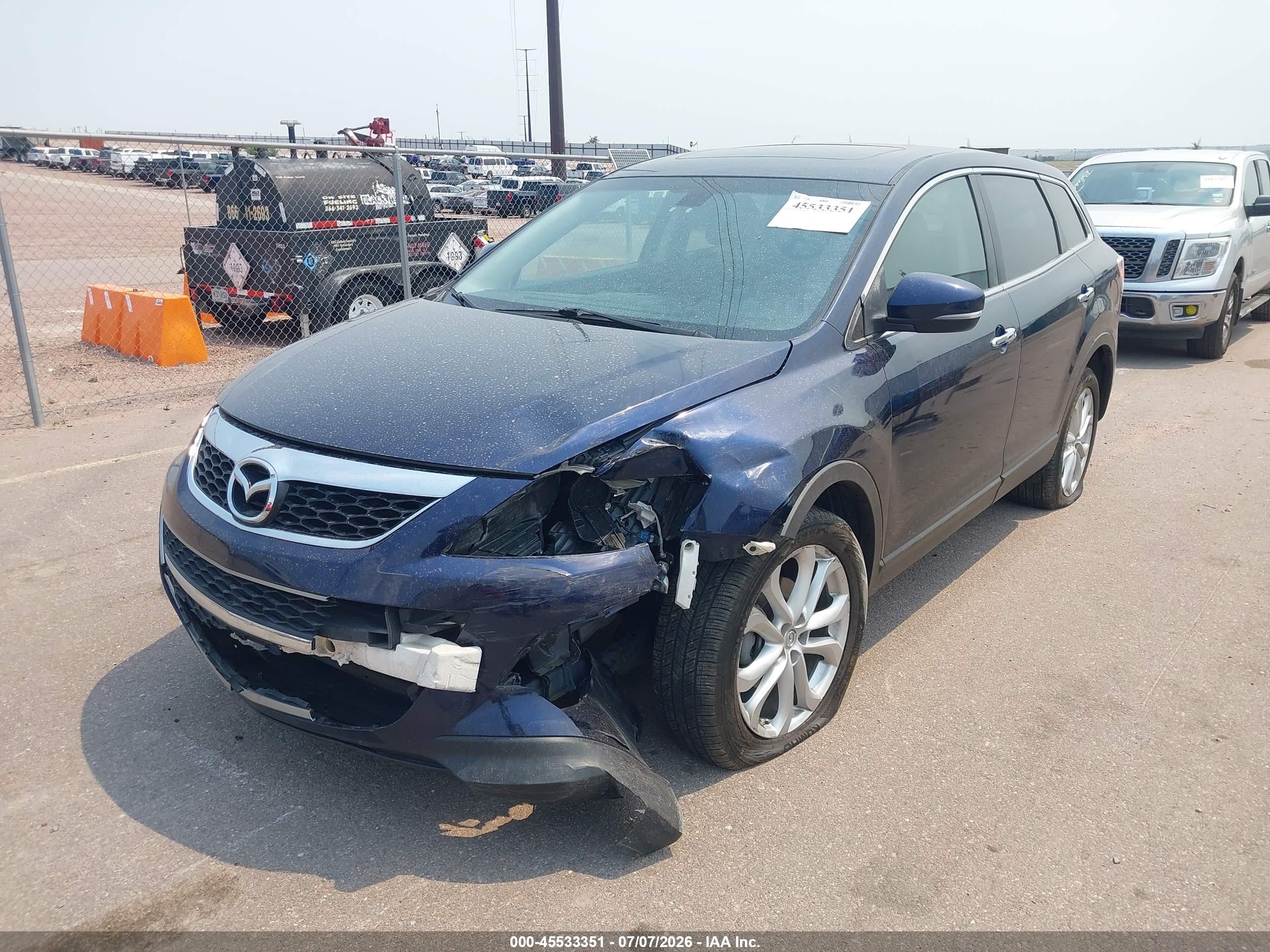 2011 Mazda Cx-9 Grand Touring Blue vin: JM3TB3DV9B0325030