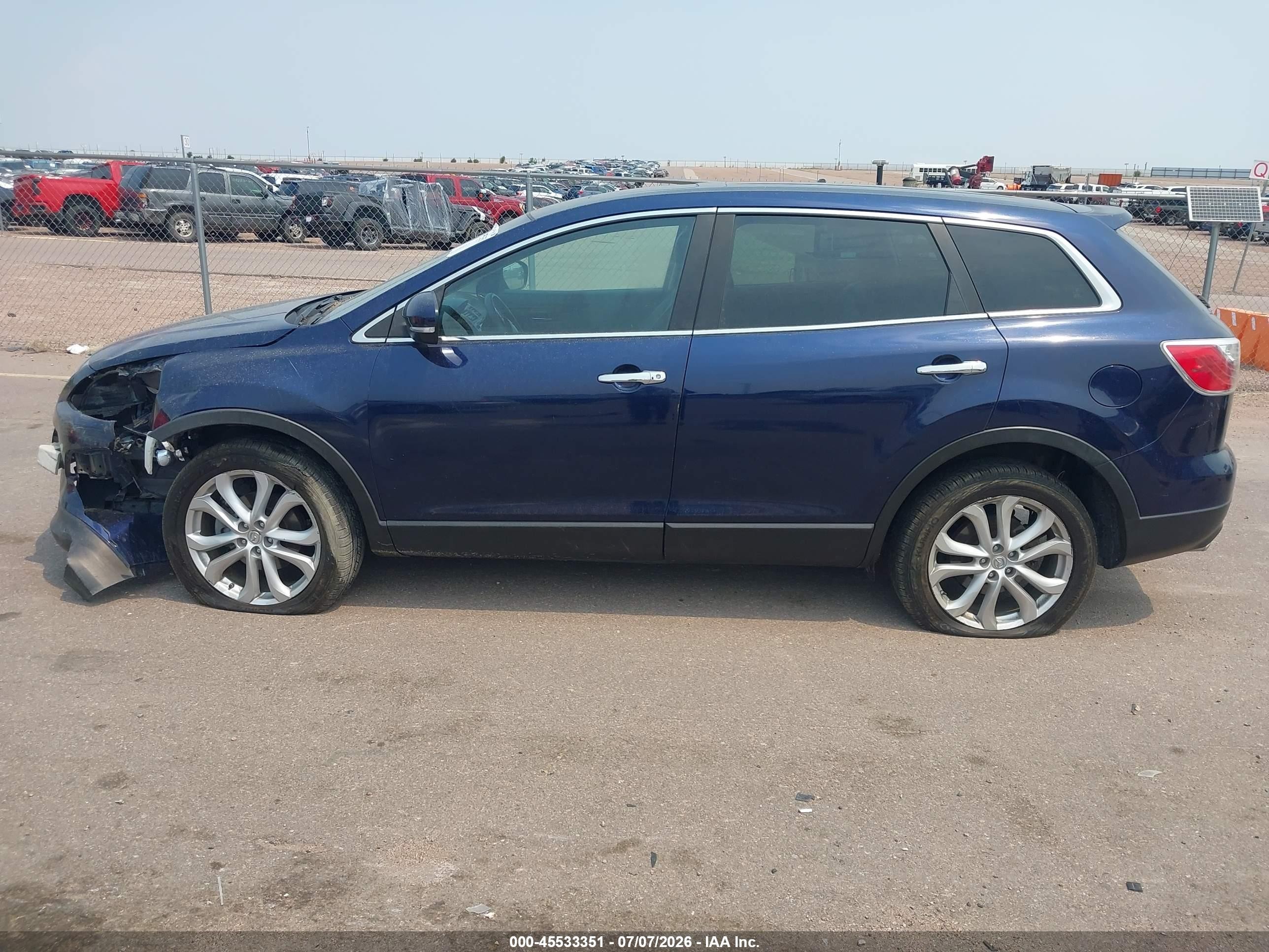 2011 Mazda Cx-9 Grand Touring Blue vin: JM3TB3DV9B0325030