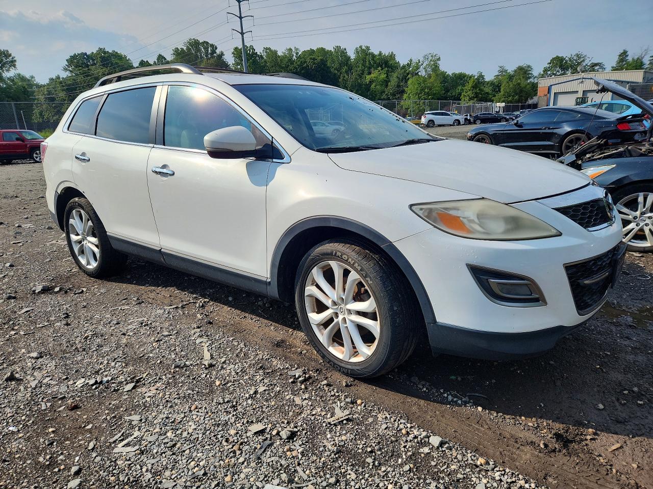 2012 Mazda Cx-9 White vin: JM3TB3DV9C0346607