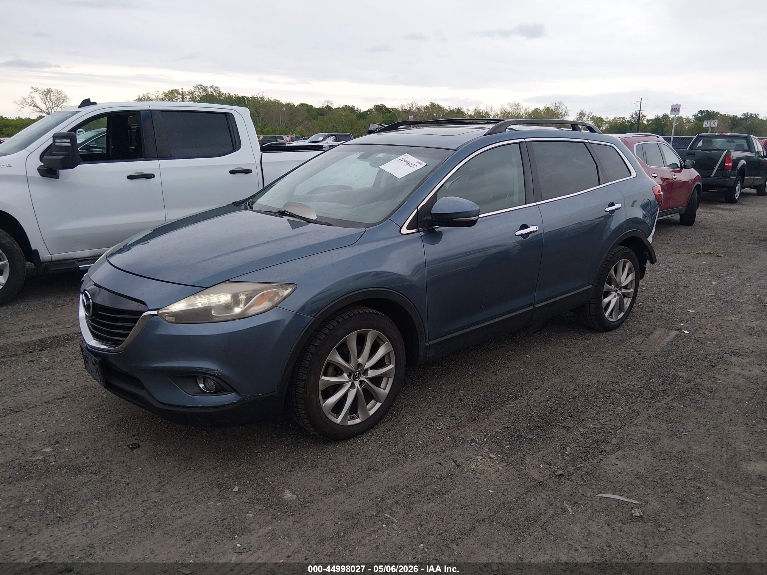 2014 Mazda Cx-9 Grand Touring Blue vin: JM3TB3DV9E0442577
