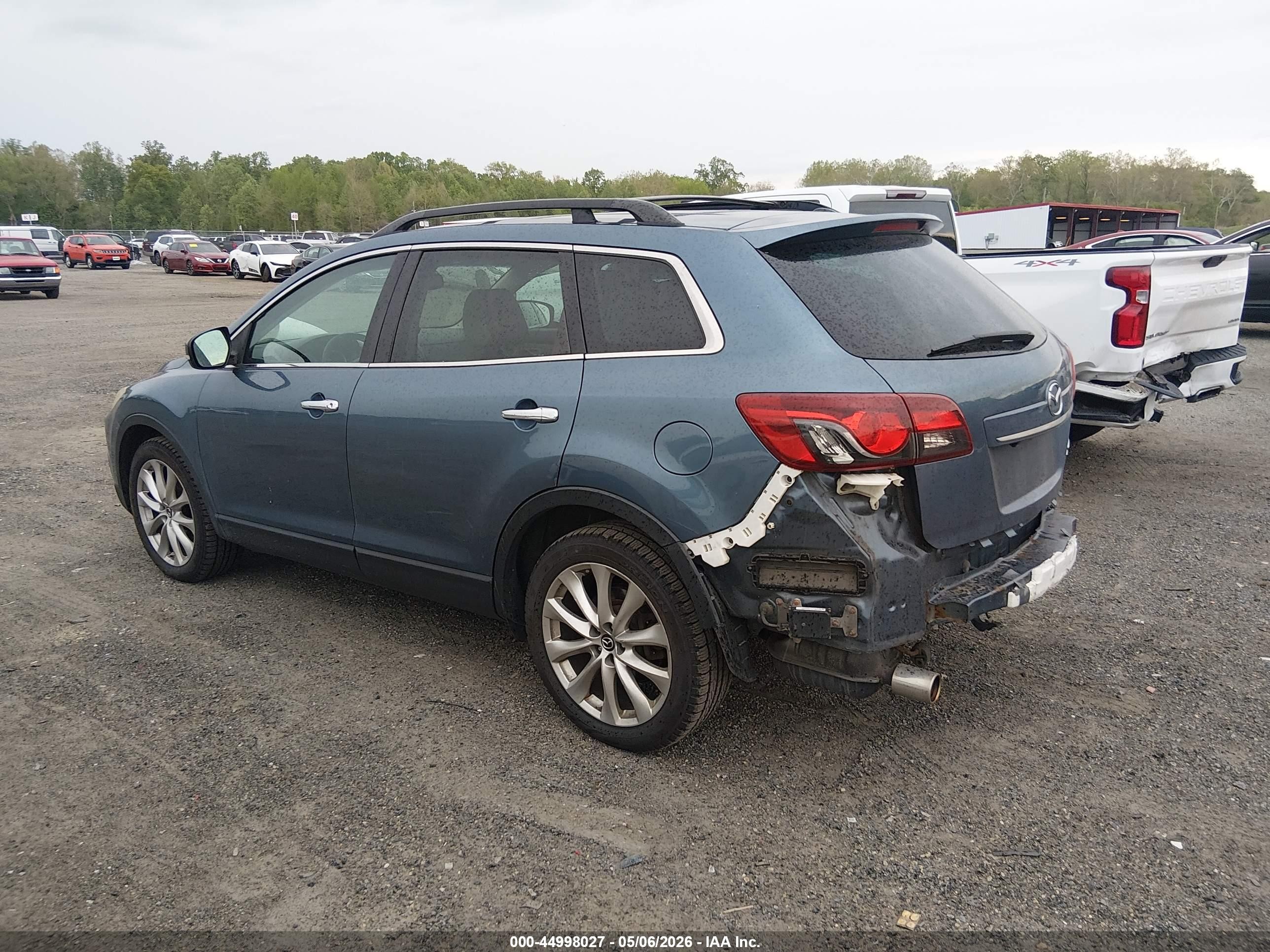 2014 Mazda Cx-9 Grand Touring Blue vin: JM3TB3DV9E0442577