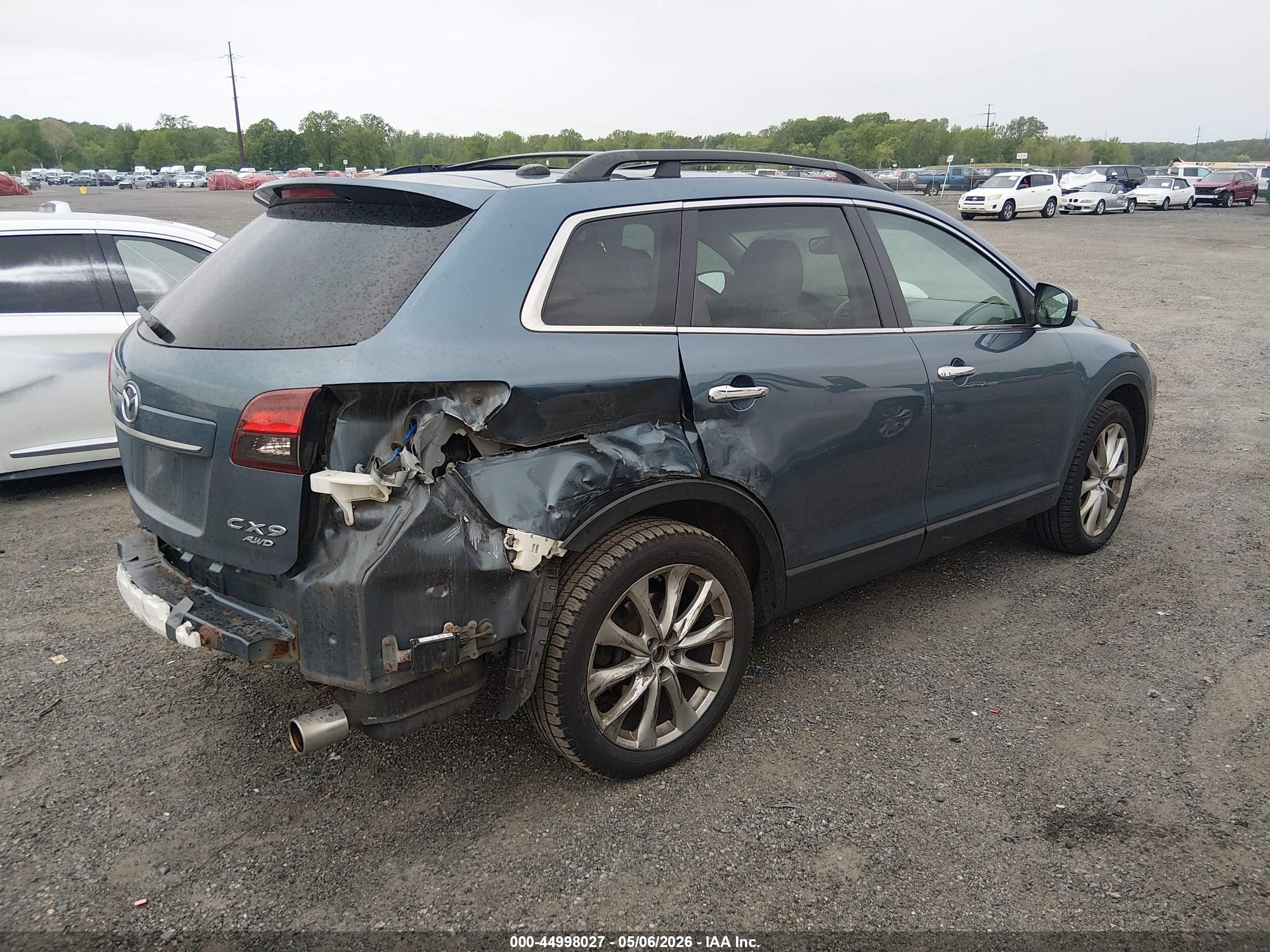 2014 Mazda Cx-9 Grand Touring Blue vin: JM3TB3DV9E0442577