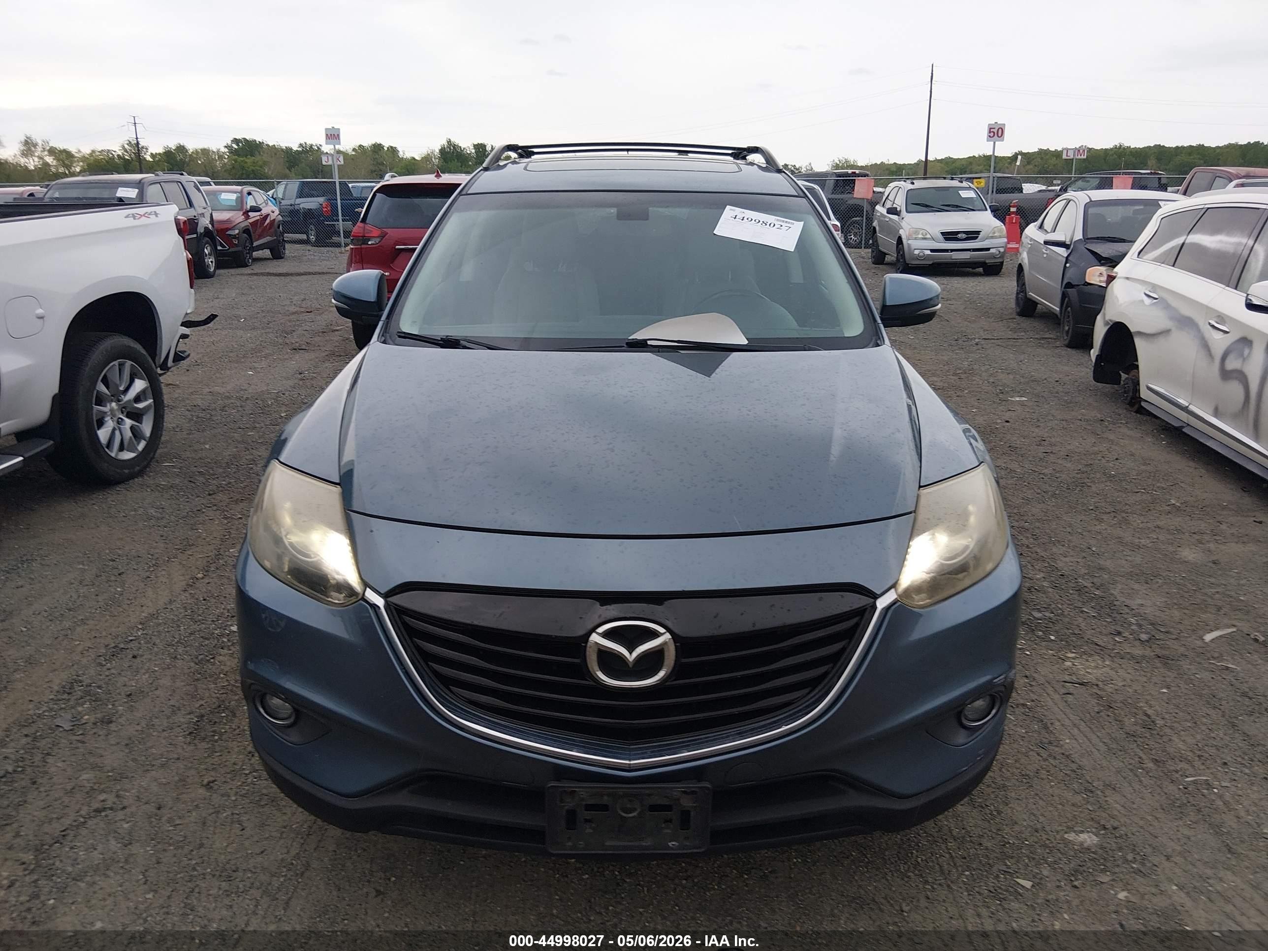 2014 Mazda Cx-9 Grand Touring Blue vin: JM3TB3DV9E0442577