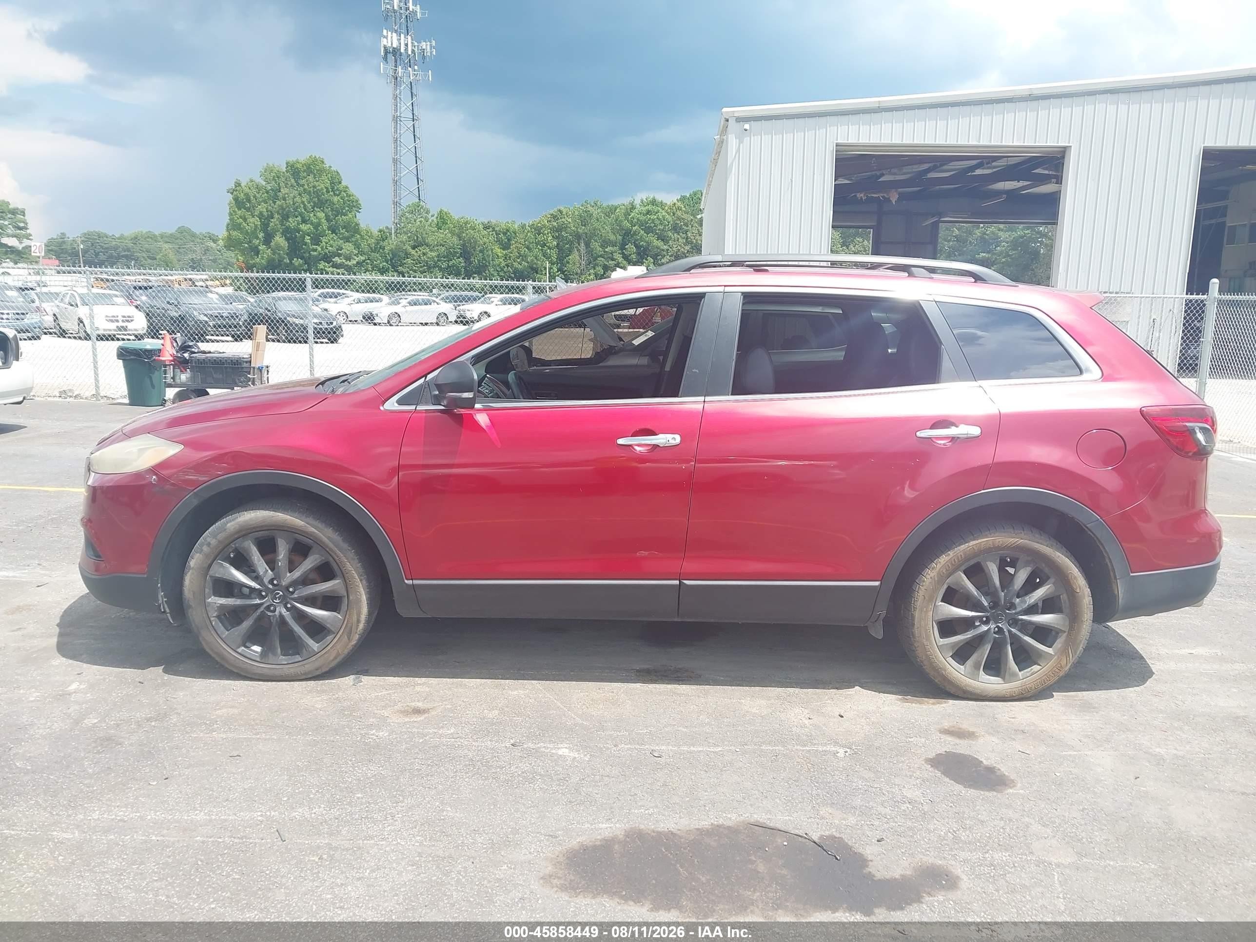 2015 Mazda Cx-9 Grand Touring Красный vin: JM3TB3DV9F0462393
