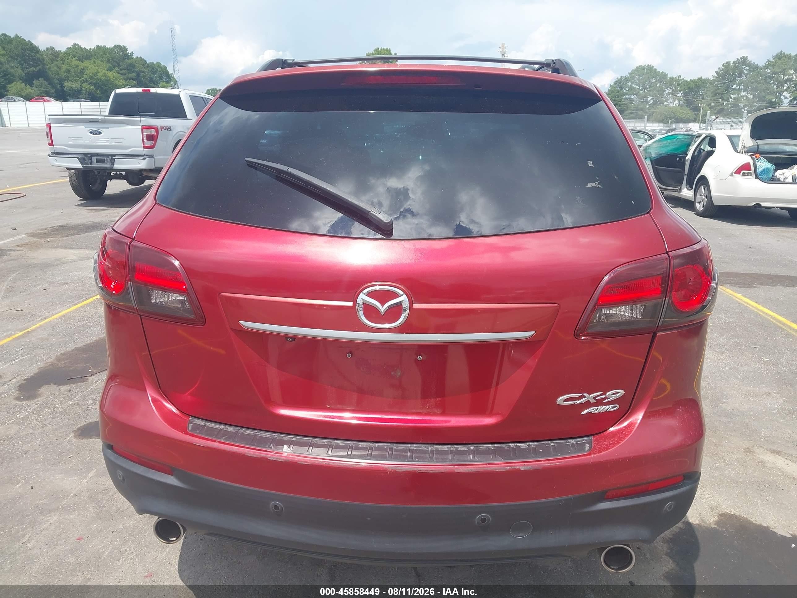 2015 Mazda Cx-9 Grand Touring Красный vin: JM3TB3DV9F0462393