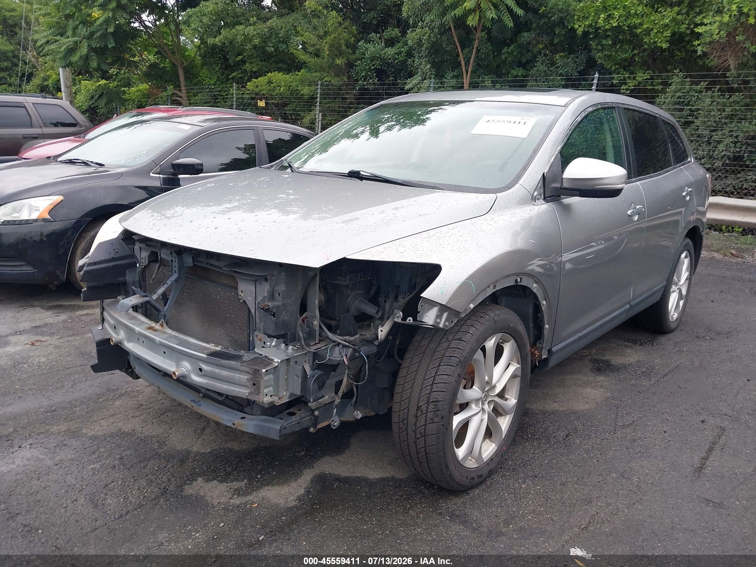 2012 Mazda Cx-9 Grand Touring Silver vin: JM3TB3DVXC0358393