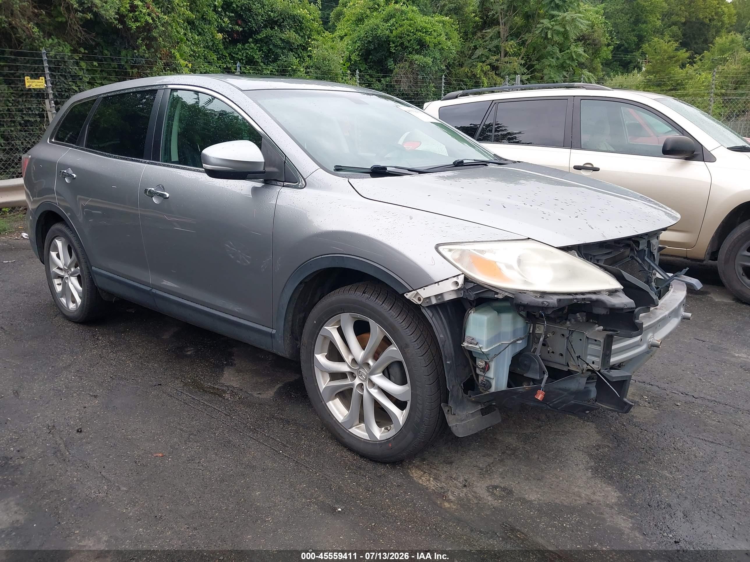 2012 Mazda Cx-9 Grand Touring Silver vin: JM3TB3DVXC0358393