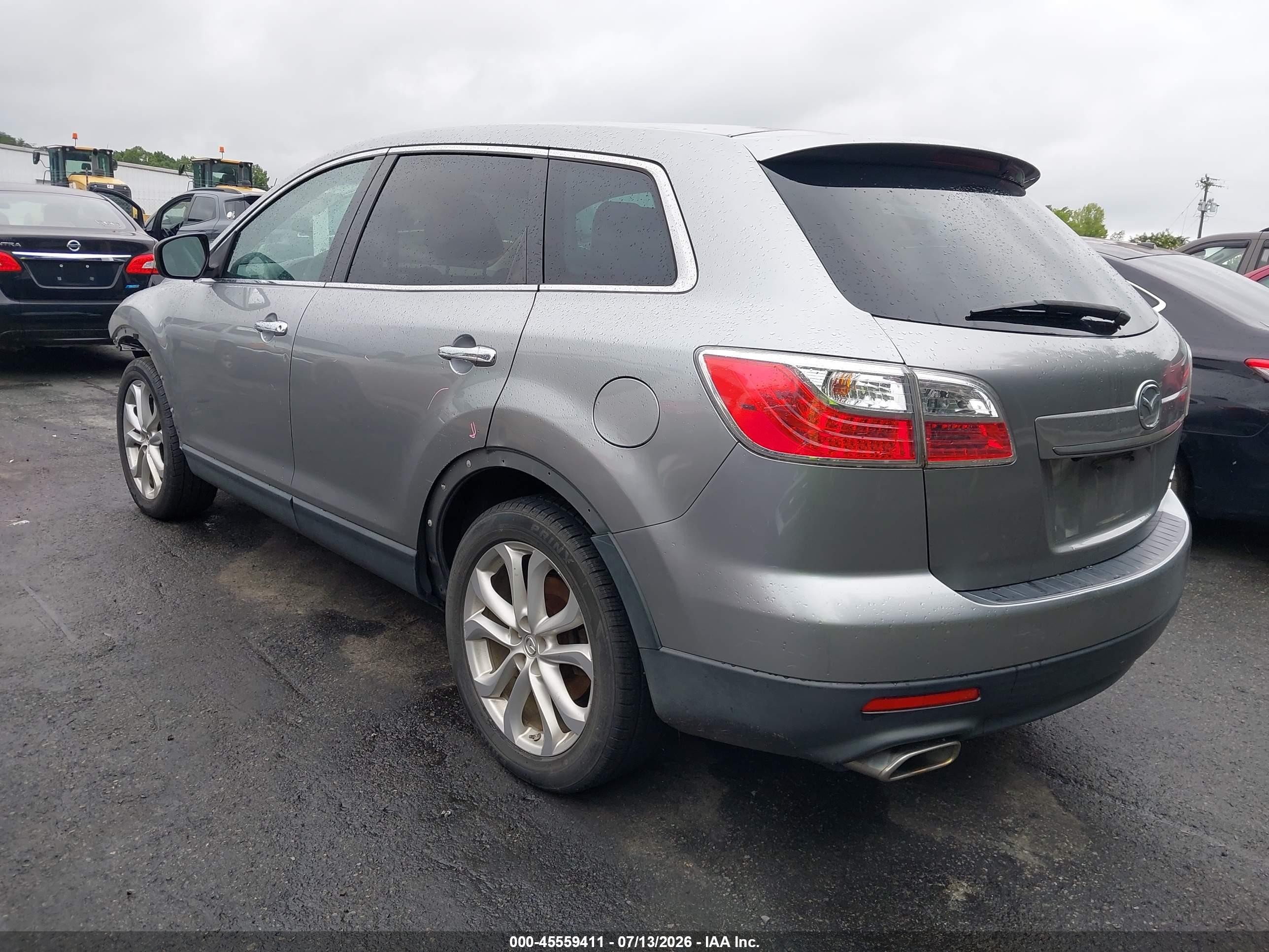 2012 Mazda Cx-9 Grand Touring Silver vin: JM3TB3DVXC0358393