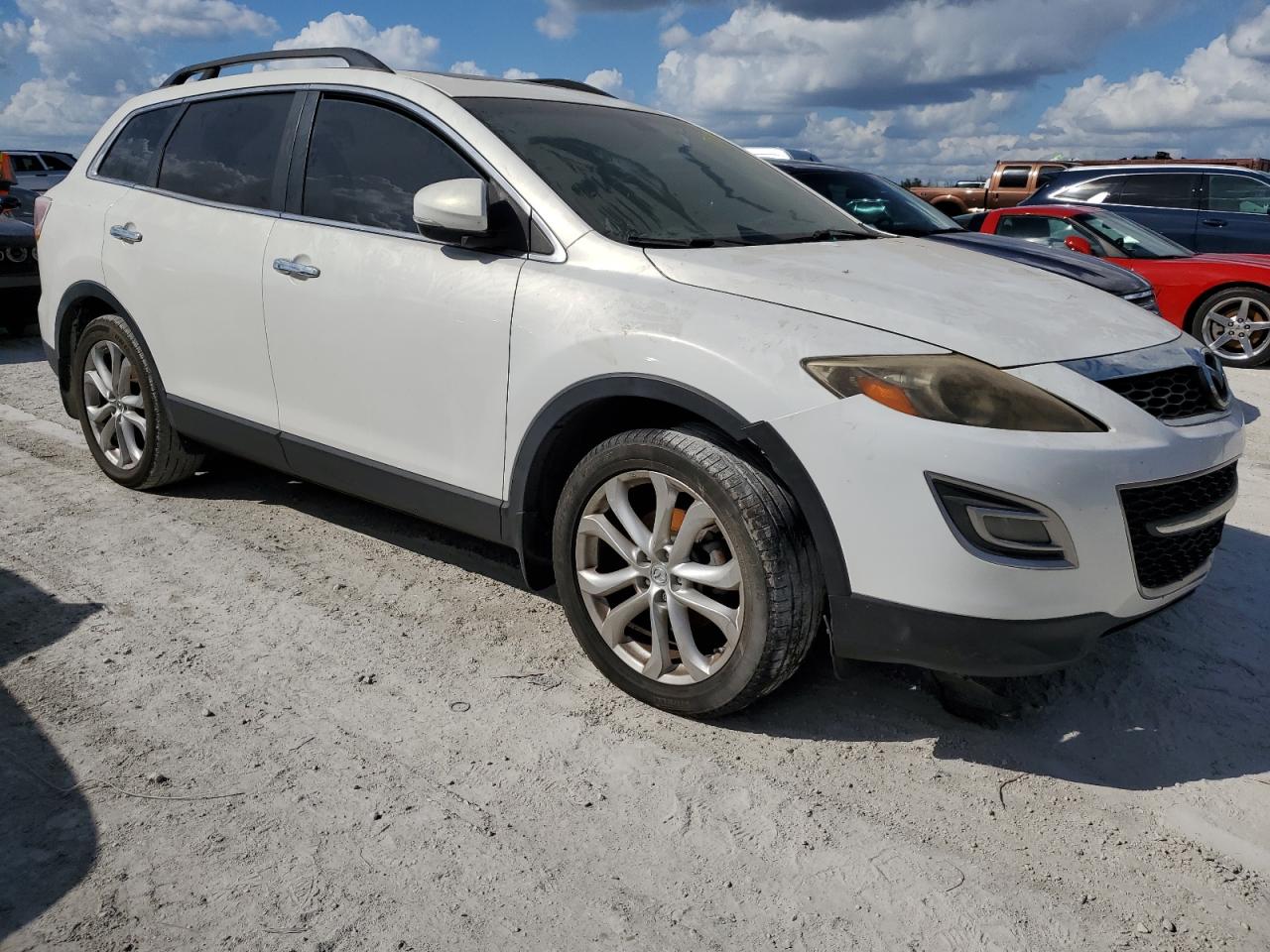 2012 Mazda Cx-9 White vin: JM3TB3DVXC0364047