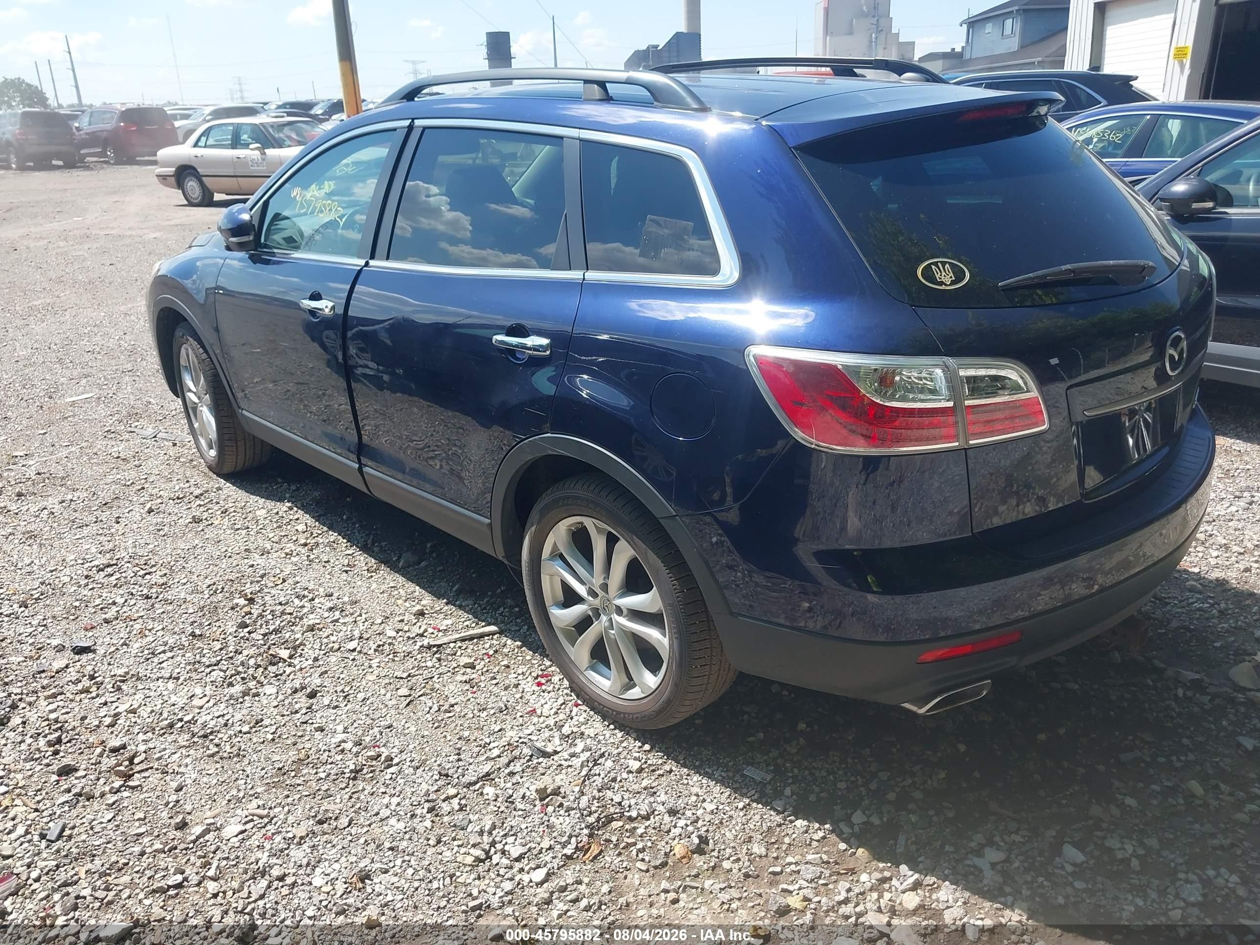 2012 Mazda Cx-9 Grand Touring Blue vin: JM3TB3DVXC0364470