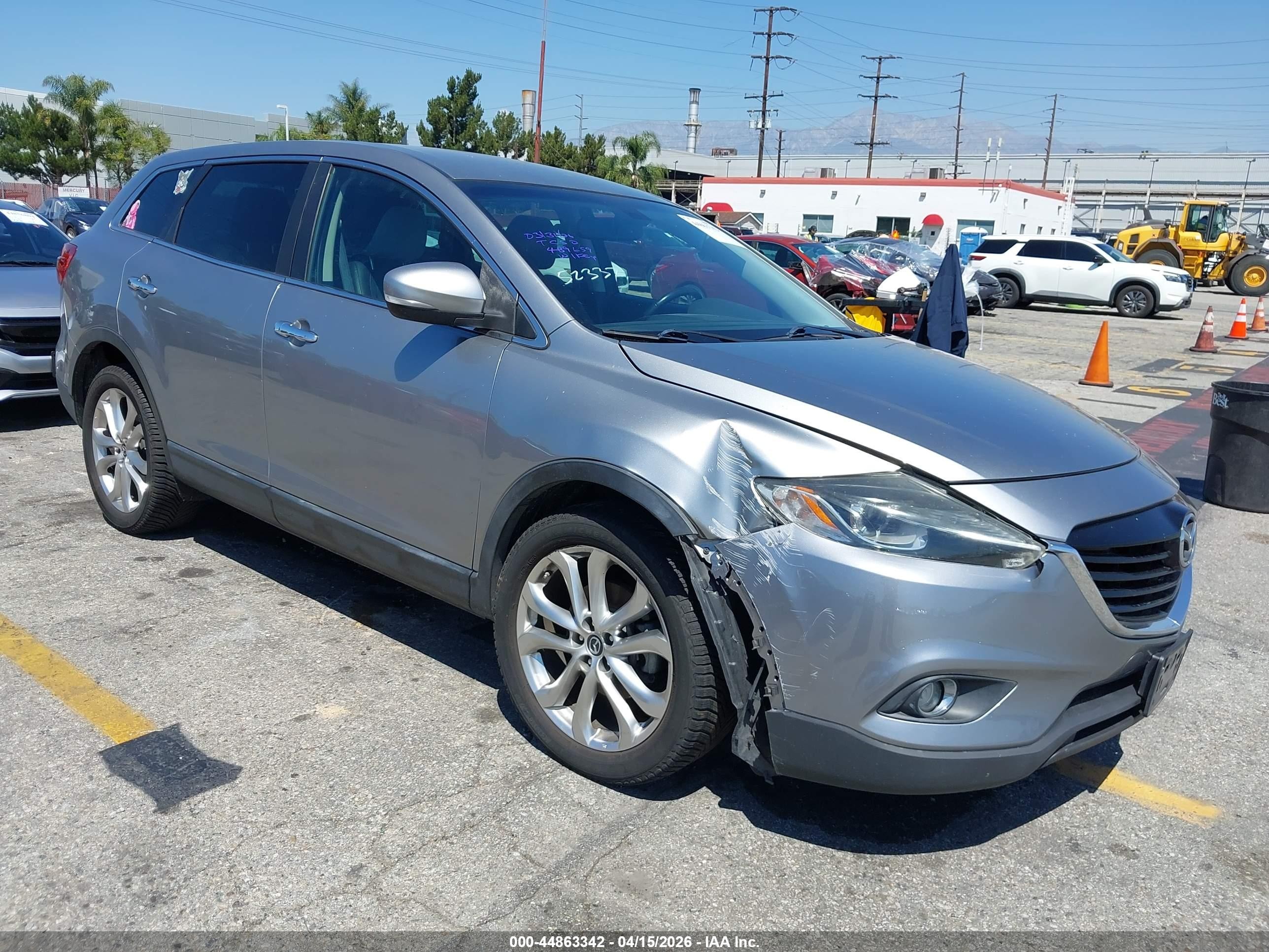 2013 Mazda Cx-9 Grand Touring Gray vin: JM3TB3DVXD0408033