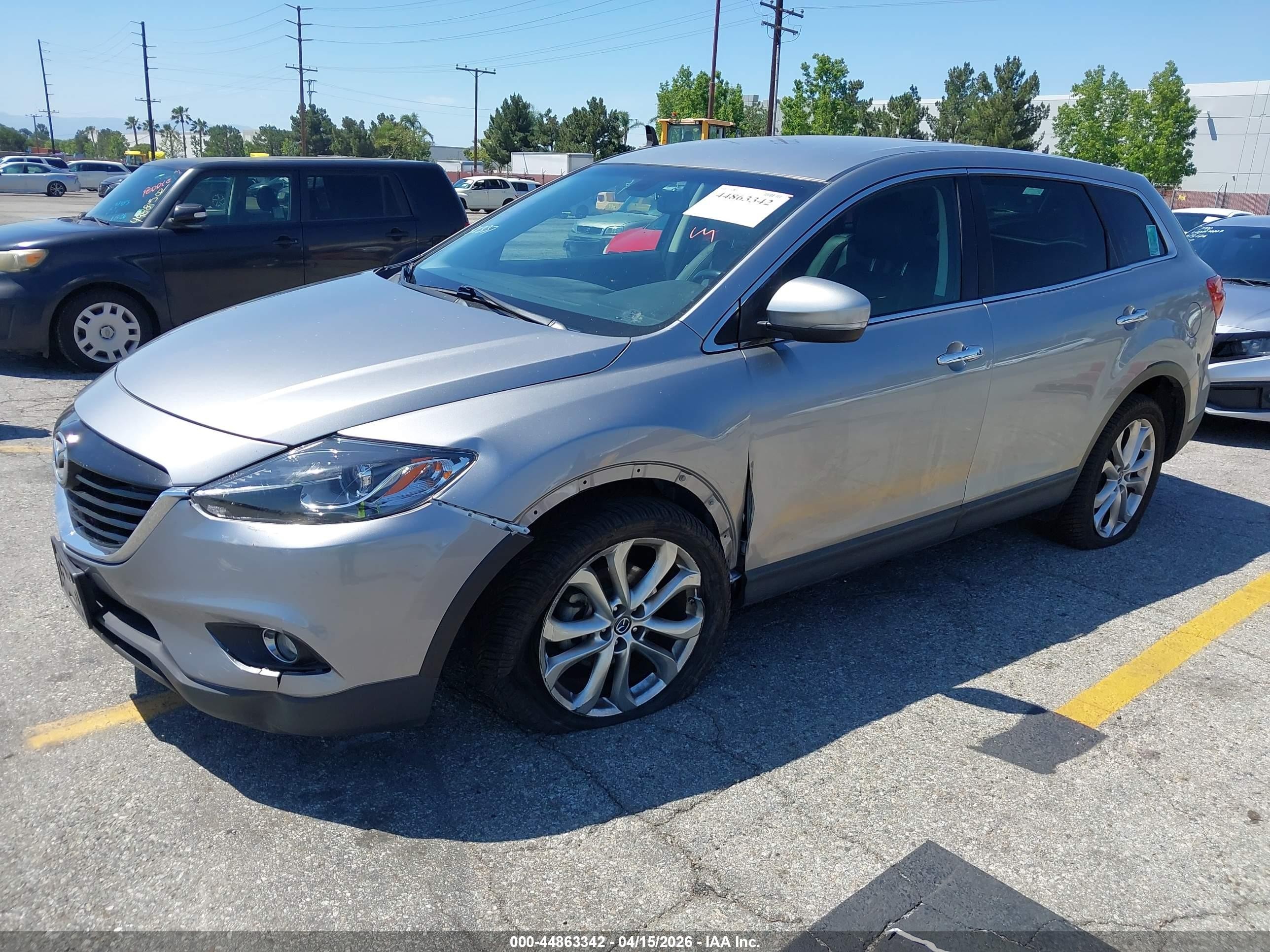 2013 Mazda Cx-9 Grand Touring Gray vin: JM3TB3DVXD0408033
