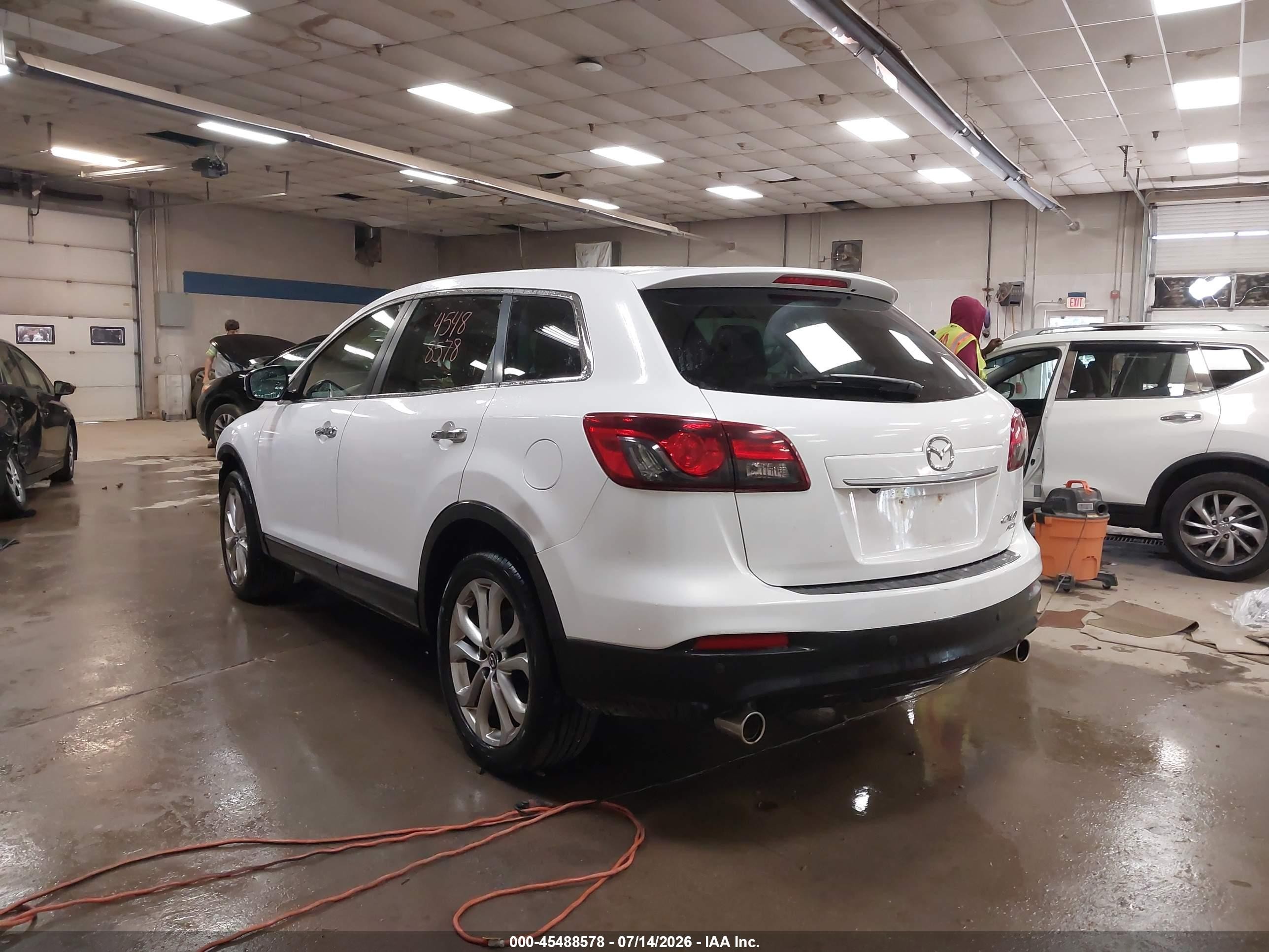 2013 Mazda Cx-9 Grand Touring White vin: JM3TB3DVXD0418223