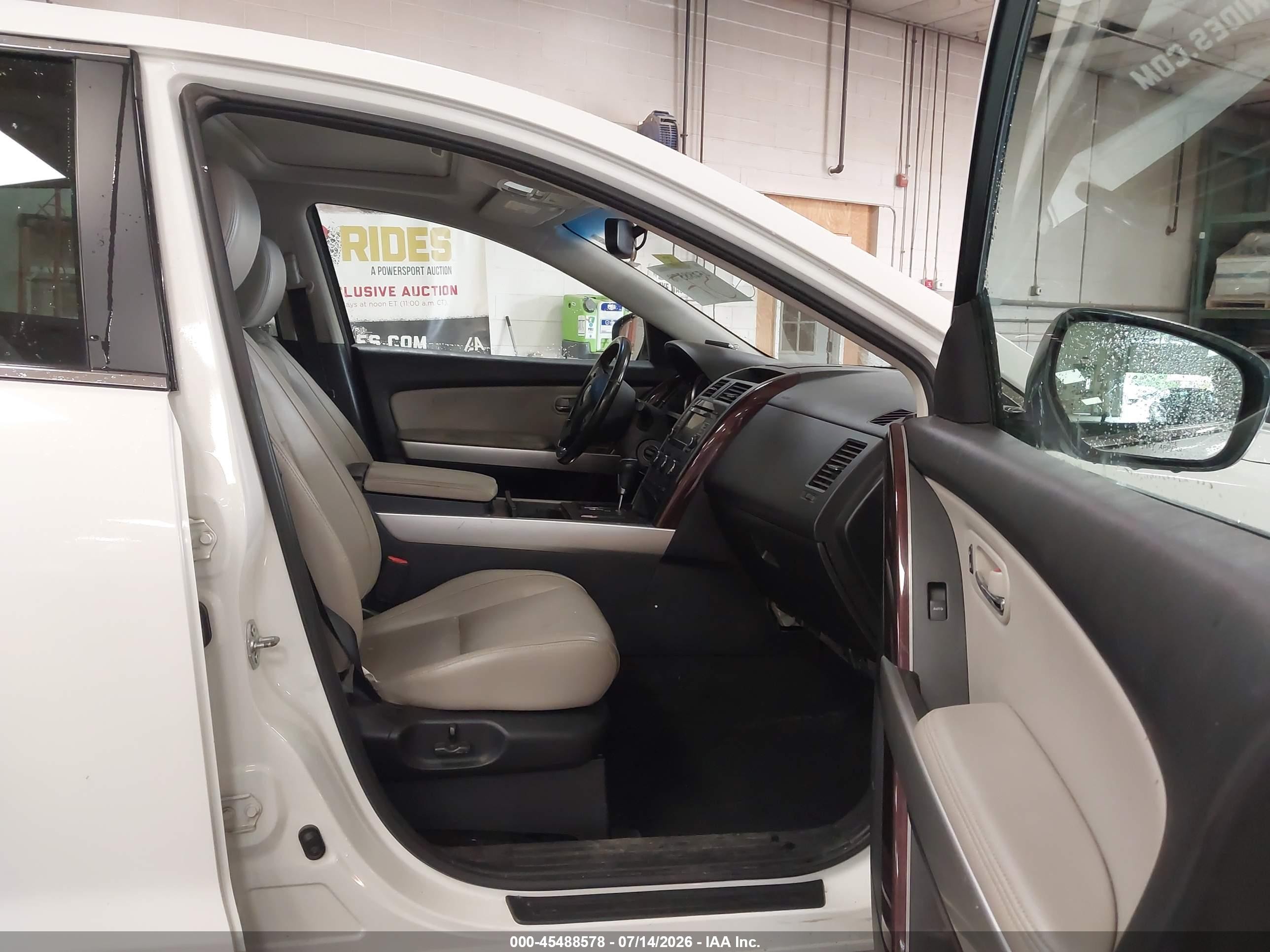 2013 Mazda Cx-9 Grand Touring White vin: JM3TB3DVXD0418223