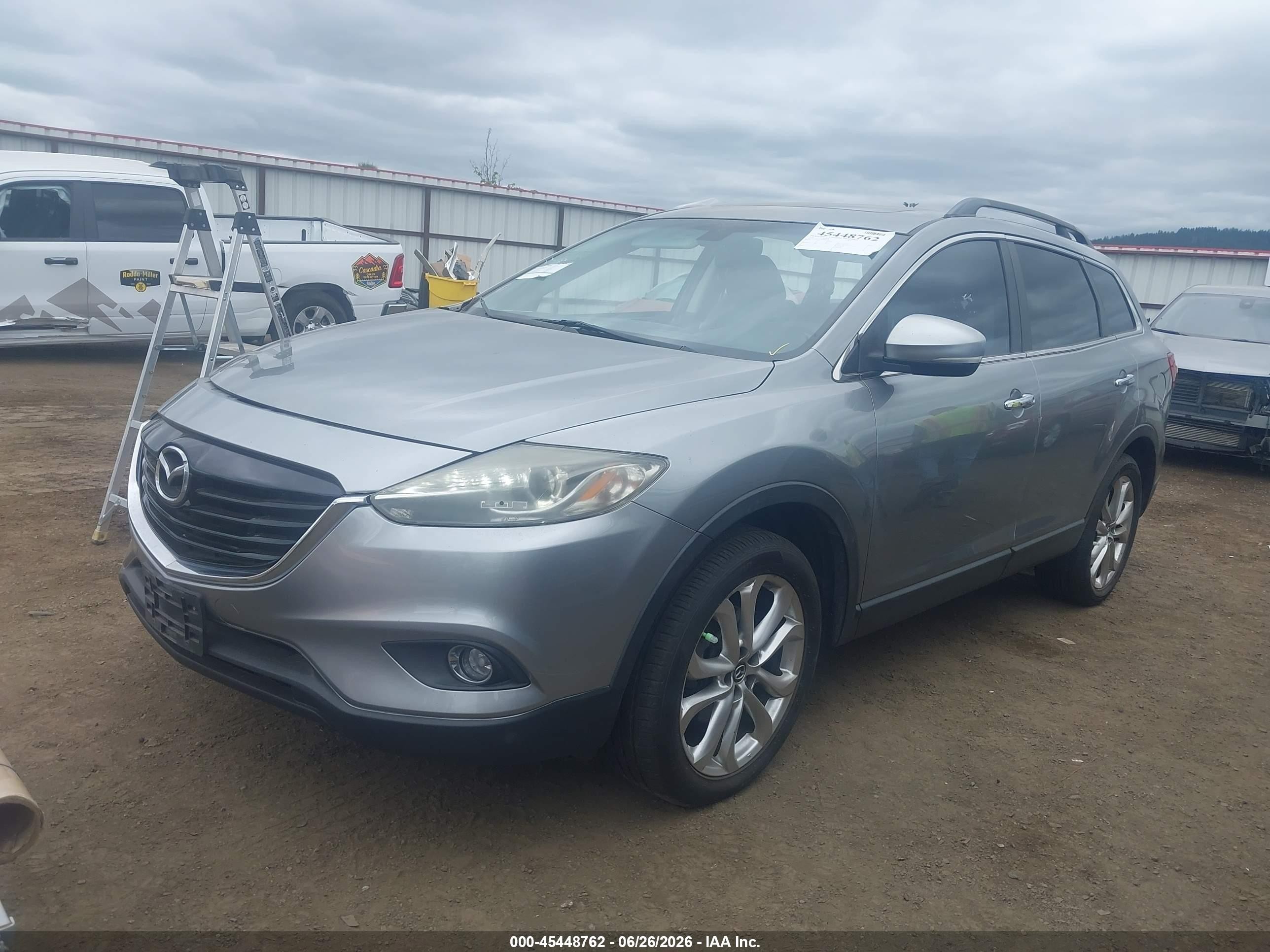2013 Mazda Cx-9 Grand Touring Gray vin: JM3TB3DVXD0423387