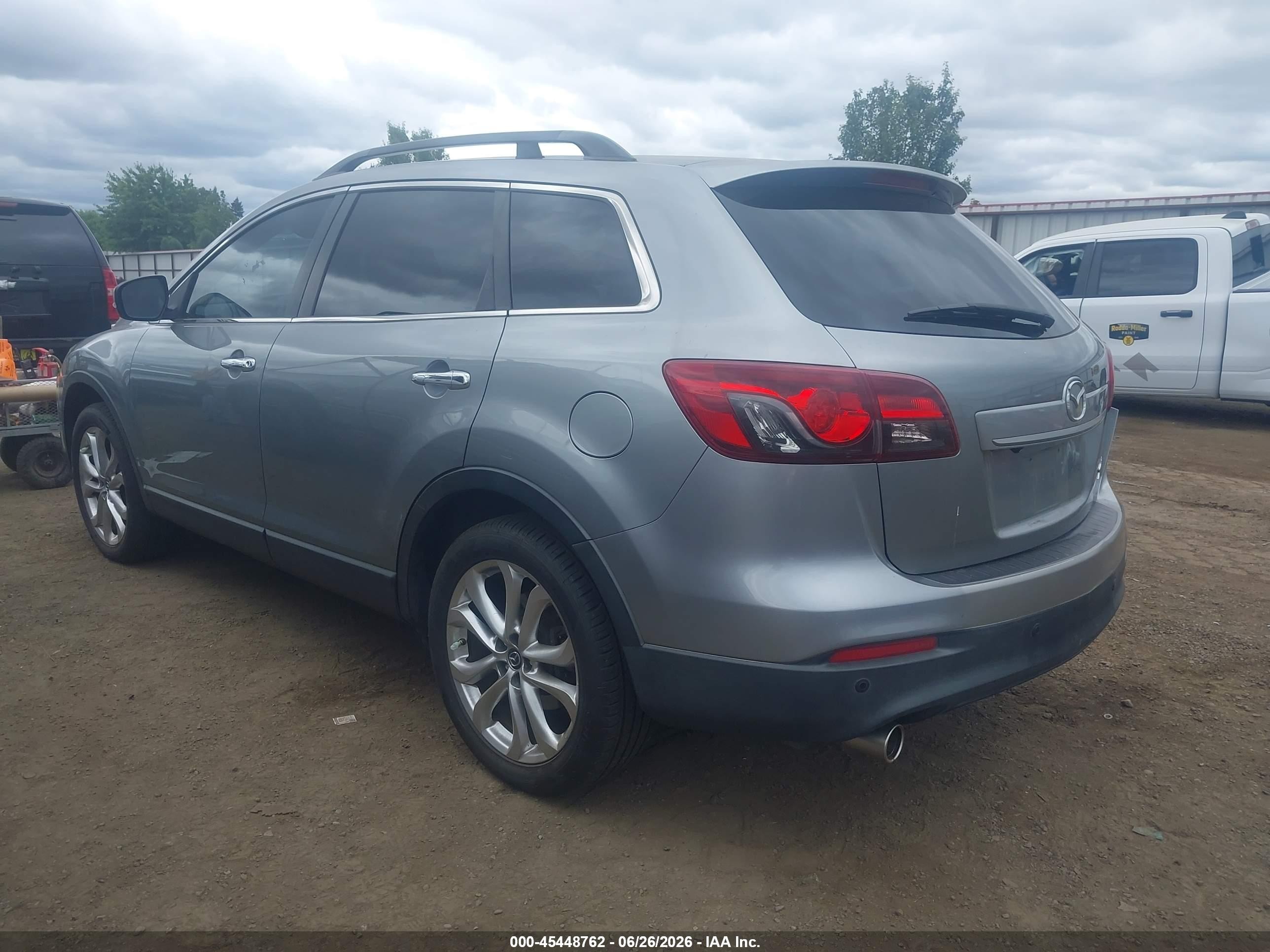 2013 Mazda Cx-9 Grand Touring Gray vin: JM3TB3DVXD0423387