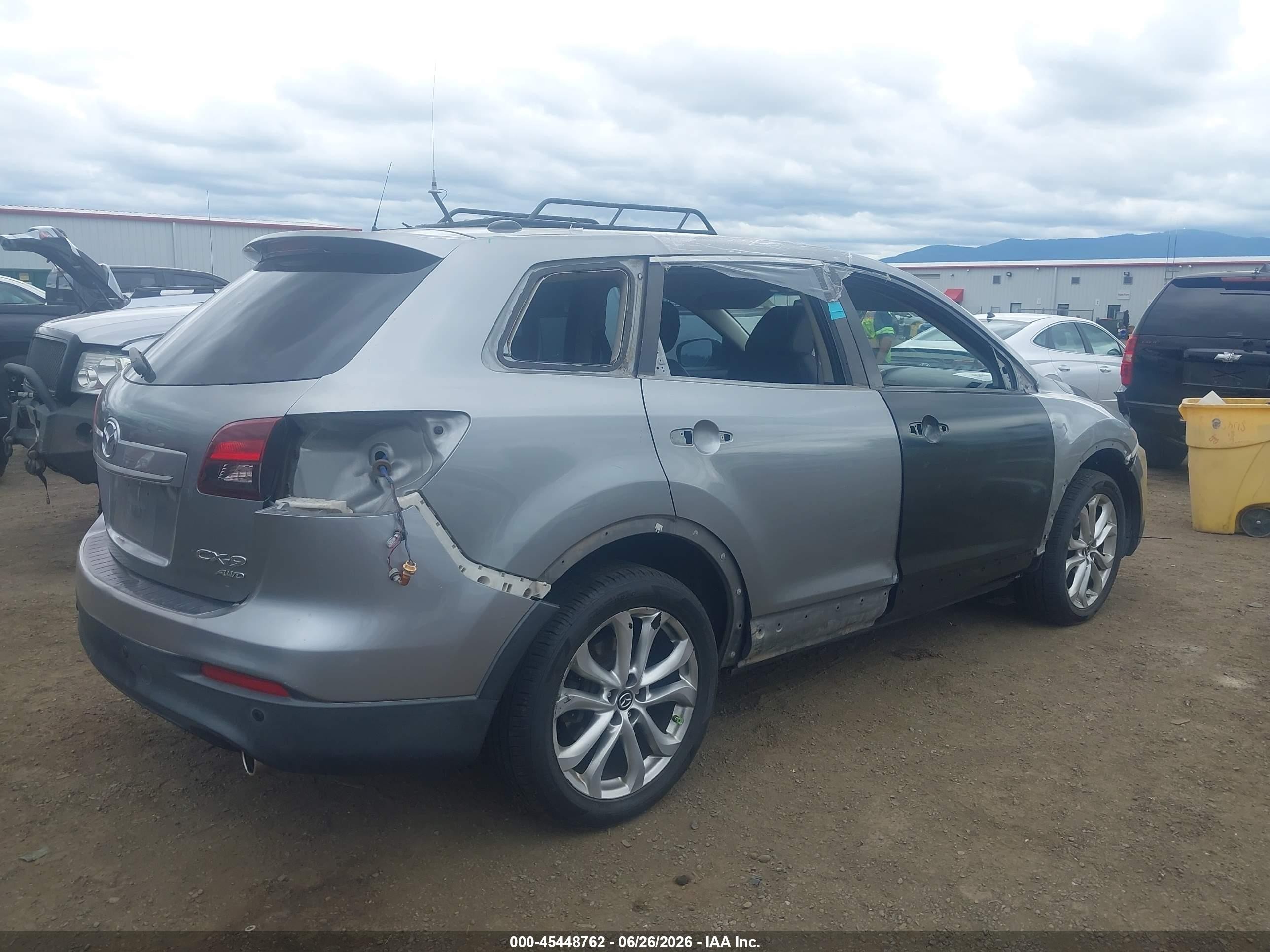 2013 Mazda Cx-9 Grand Touring Gray vin: JM3TB3DVXD0423387