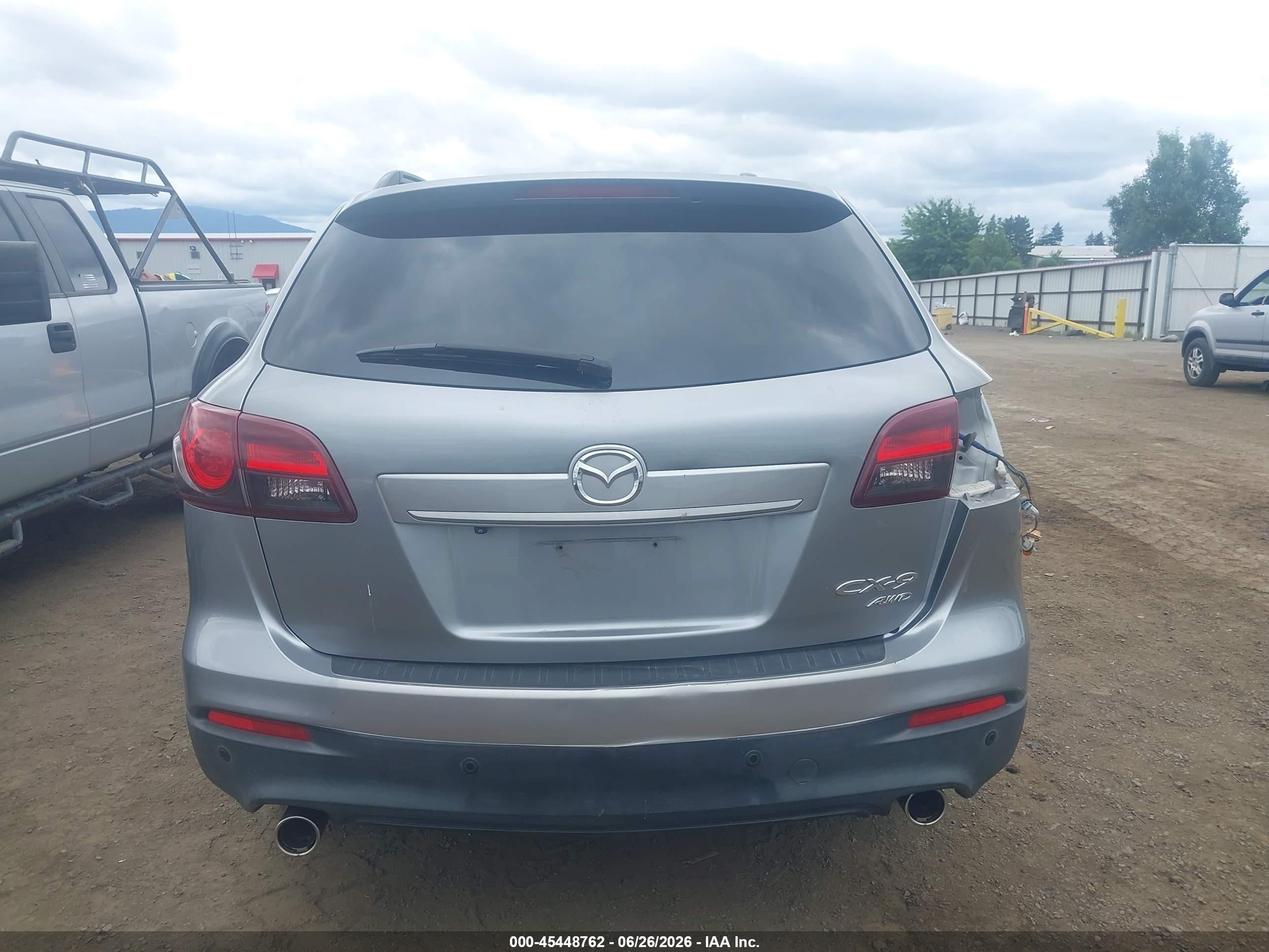 2013 Mazda Cx-9 Grand Touring Gray vin: JM3TB3DVXD0423387