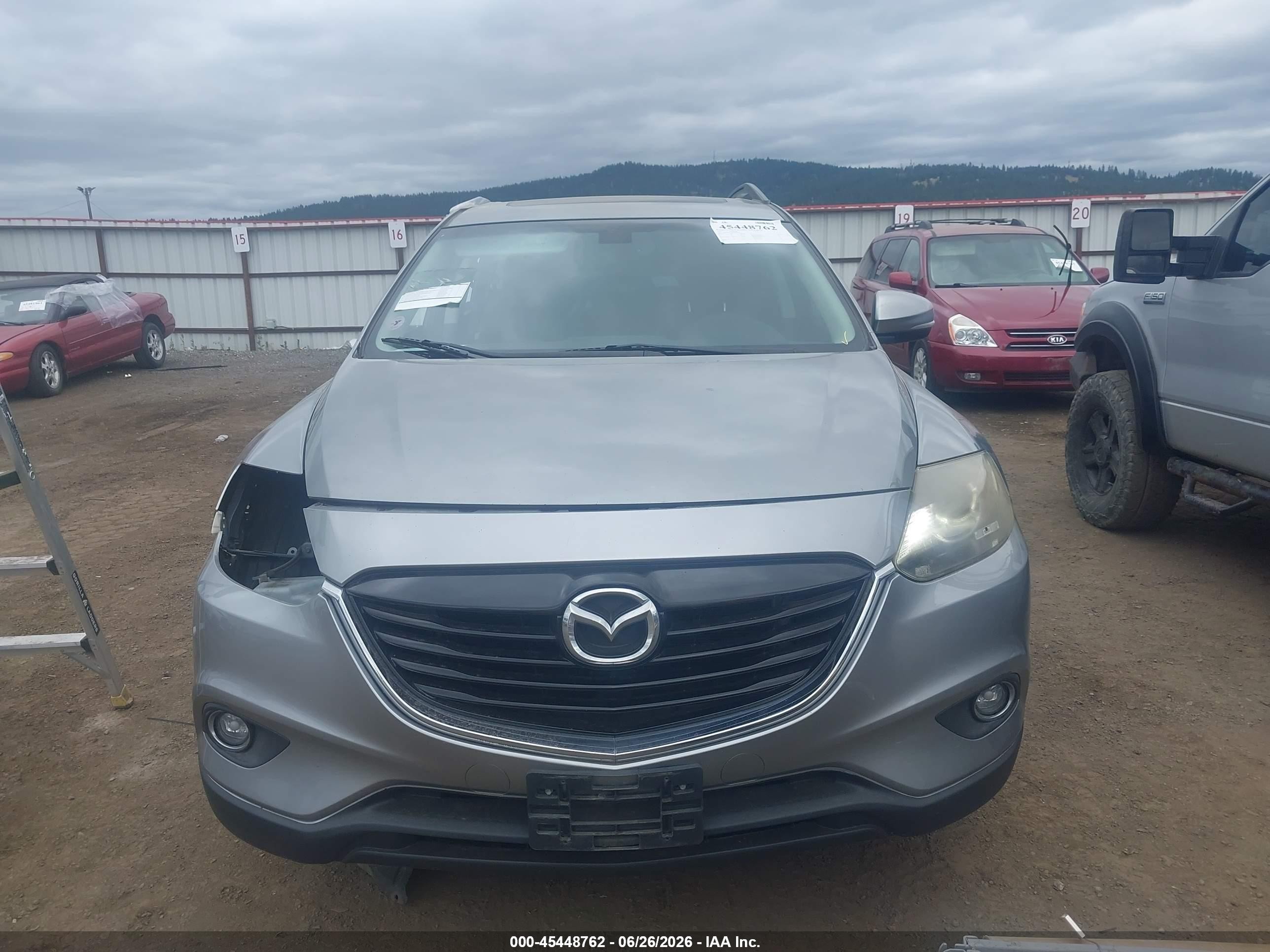 2013 Mazda Cx-9 Grand Touring Gray vin: JM3TB3DVXD0423387