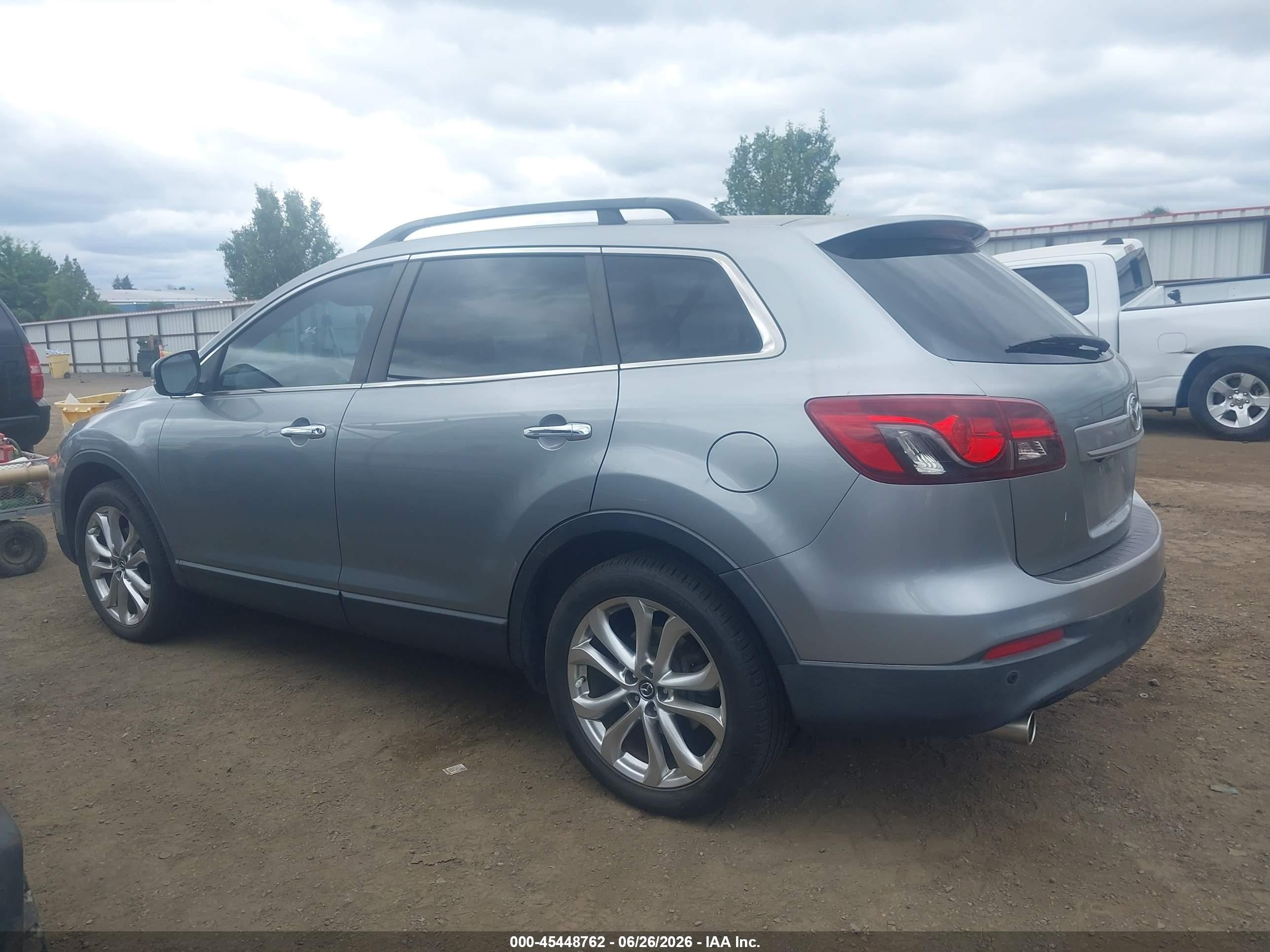2013 Mazda Cx-9 Grand Touring Gray vin: JM3TB3DVXD0423387
