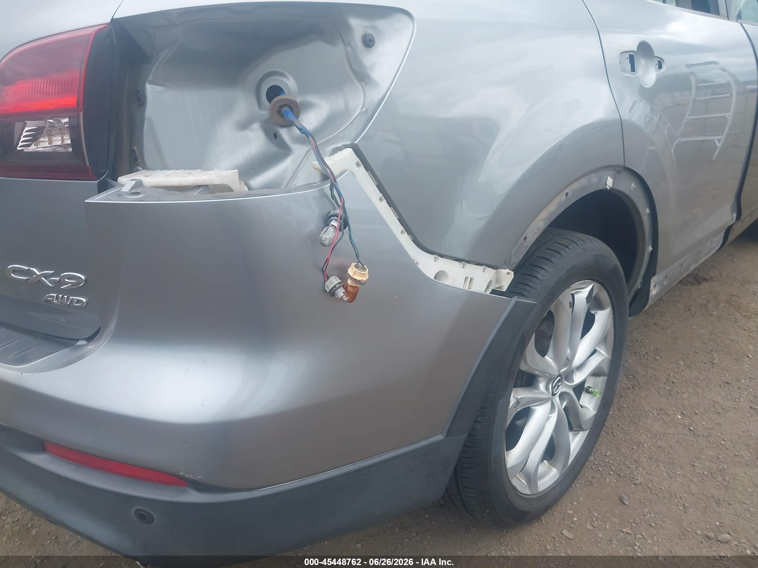 2013 Mazda Cx-9 Grand Touring Gray vin: JM3TB3DVXD0423387