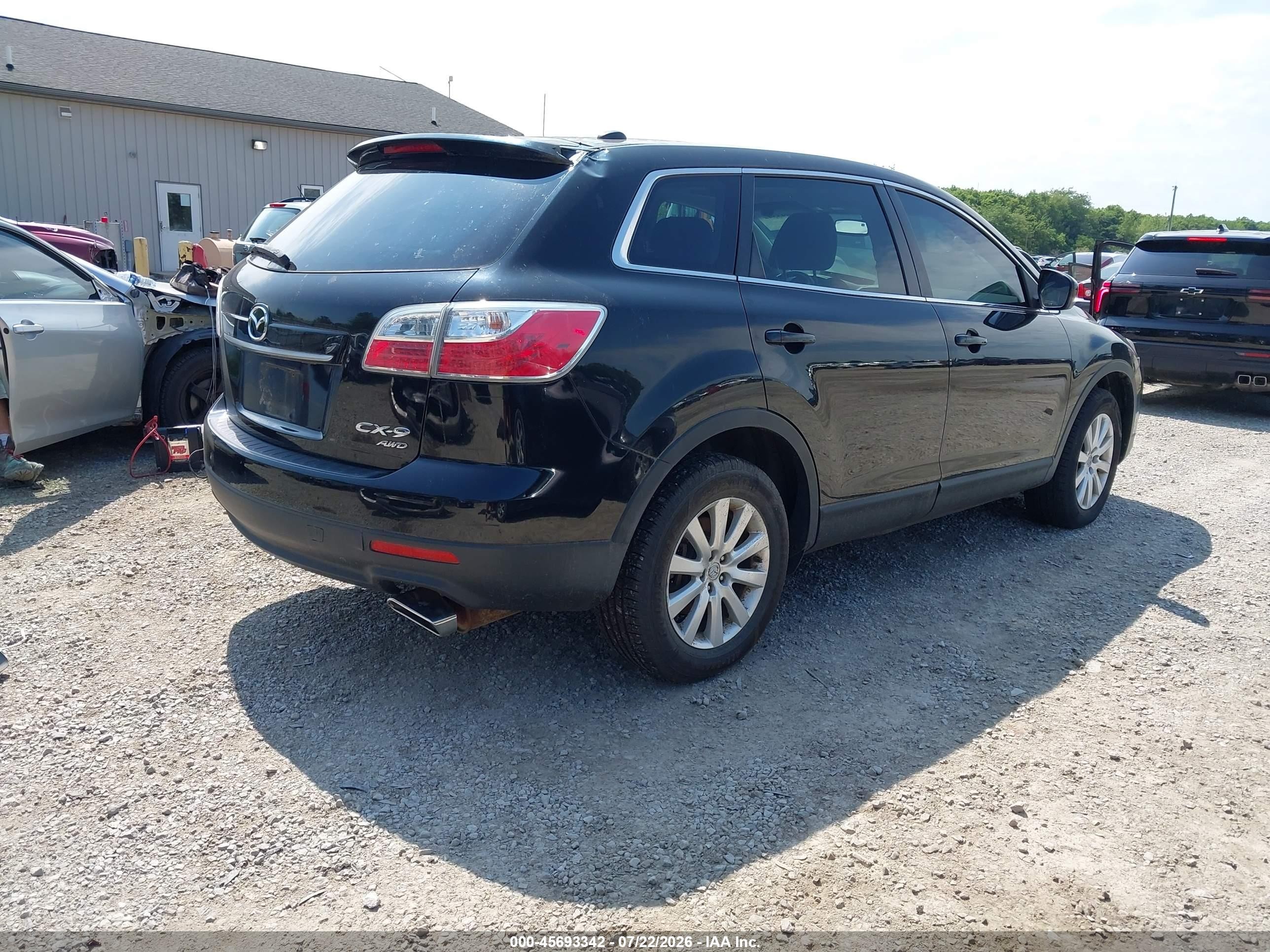 2010 Mazda Cx-9 Touring Черный vin: JM3TB3MA0A0211302