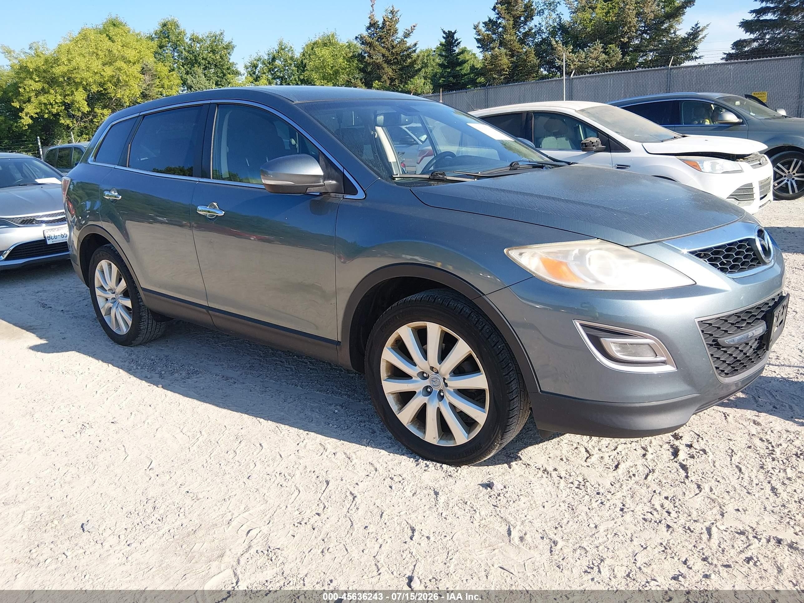 2010 Mazda Cx-9 Grand Touring Синий vin: JM3TB3MA1A0207341